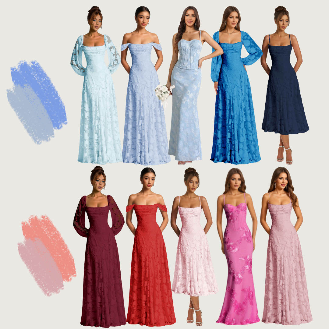 Floral Burnout Party Dress