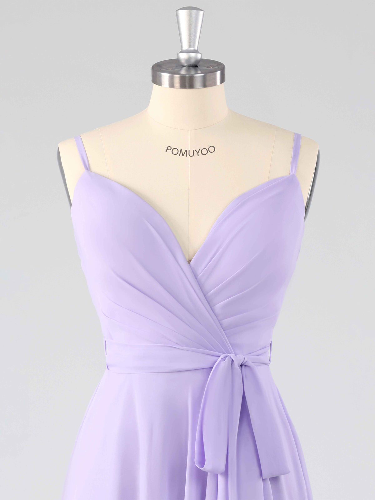 Trendy Spaghetti Straps Asymmetrical Chiffon Bridesmaid Dresses