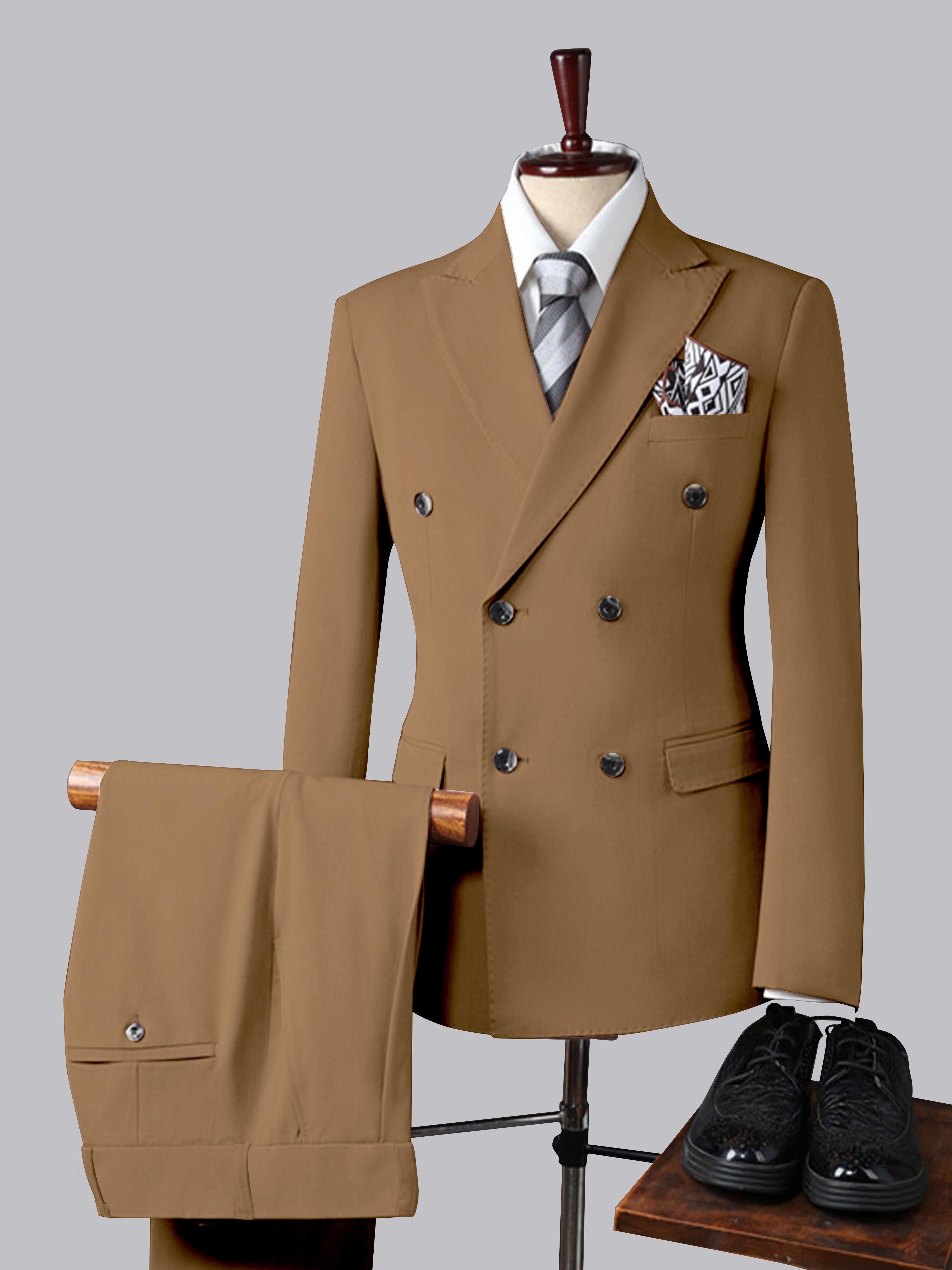 Men's Slim Fit Double Breasted 3 Pieces Wedding Suits