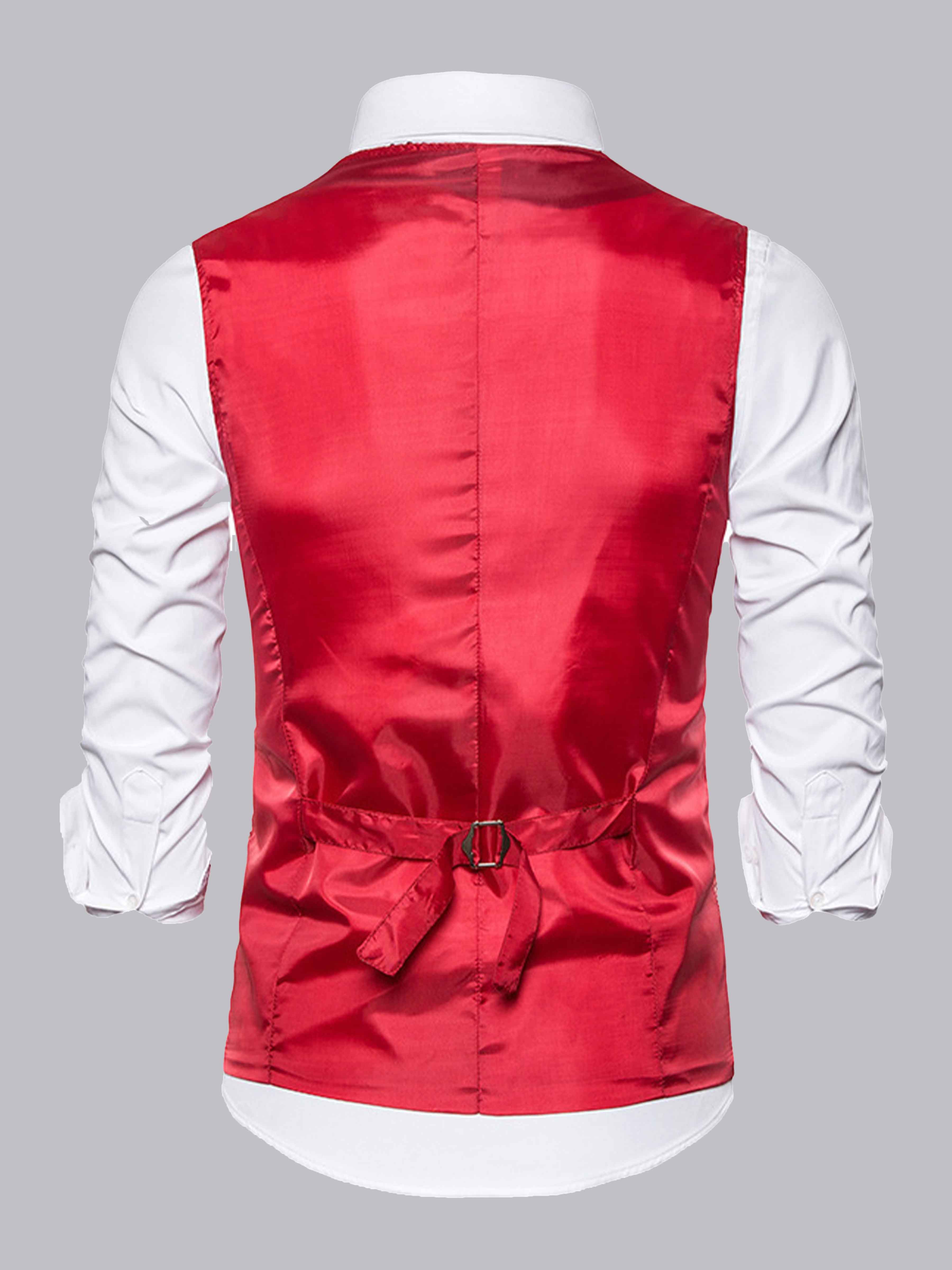 Chic Men's Sequin Single Three Buttons Vest