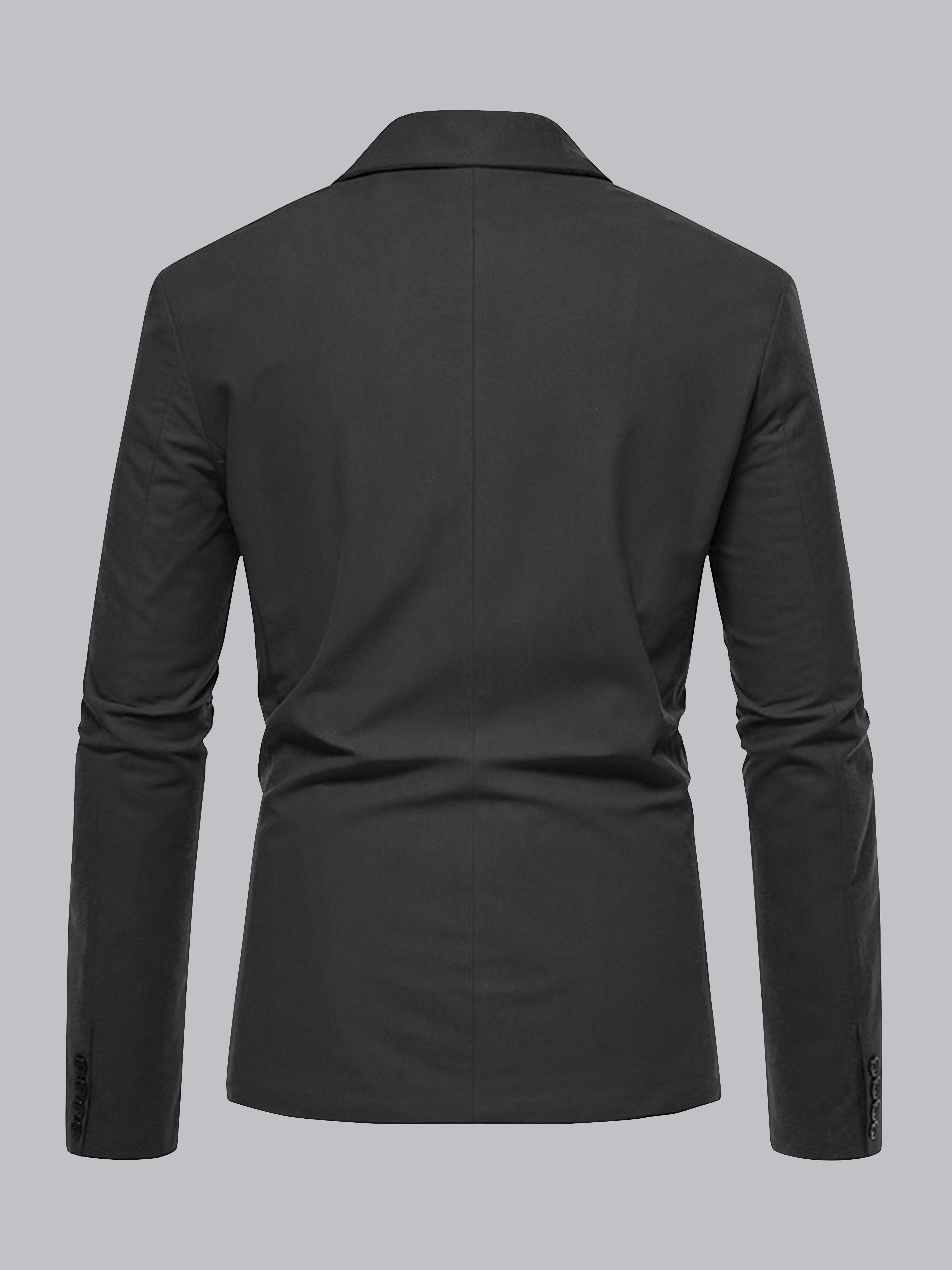 Classic Uni Men's One Button Notch Lapel Suit Jacket