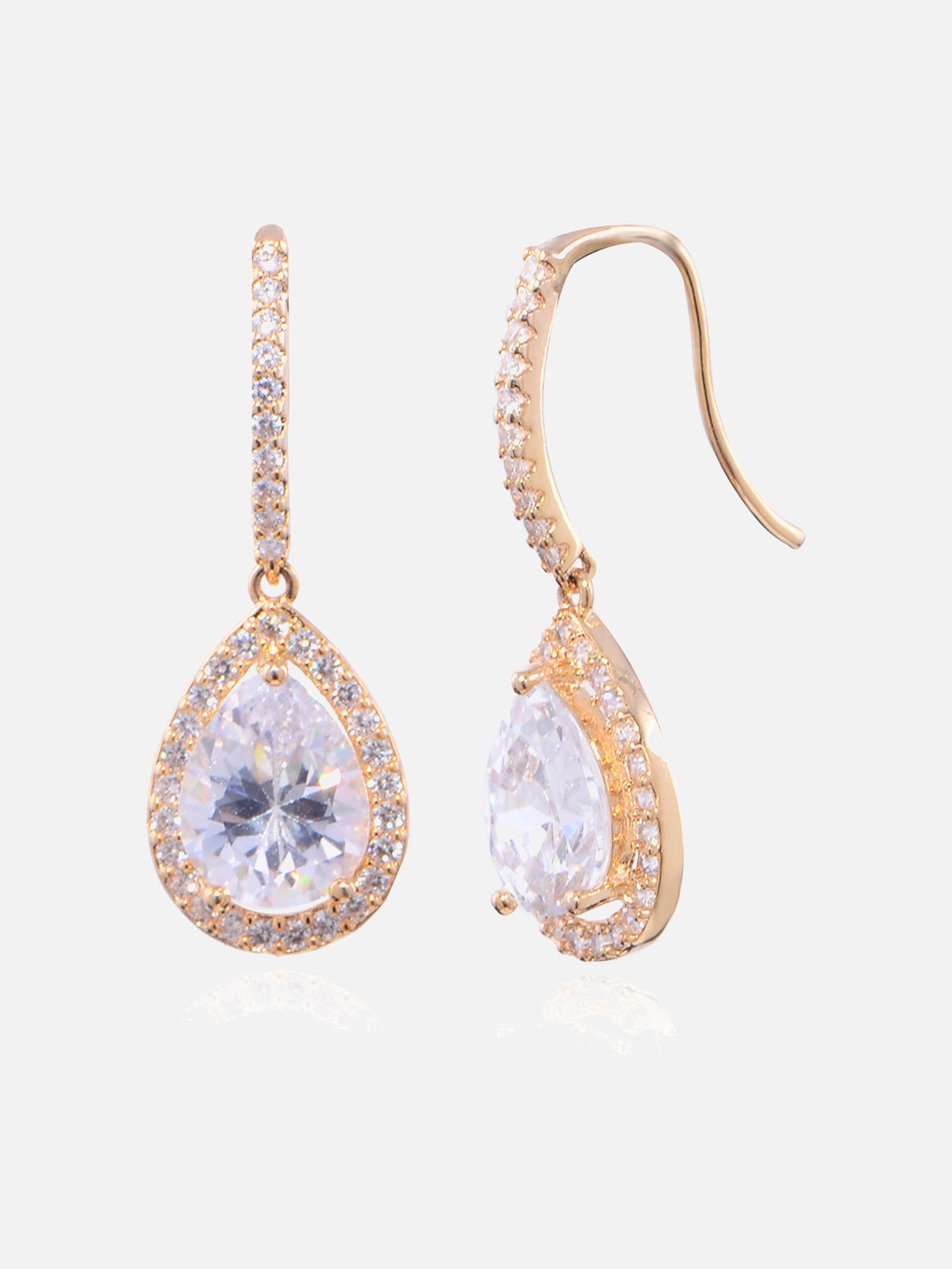 Colorful Crystal Teardrop Statement Earrings