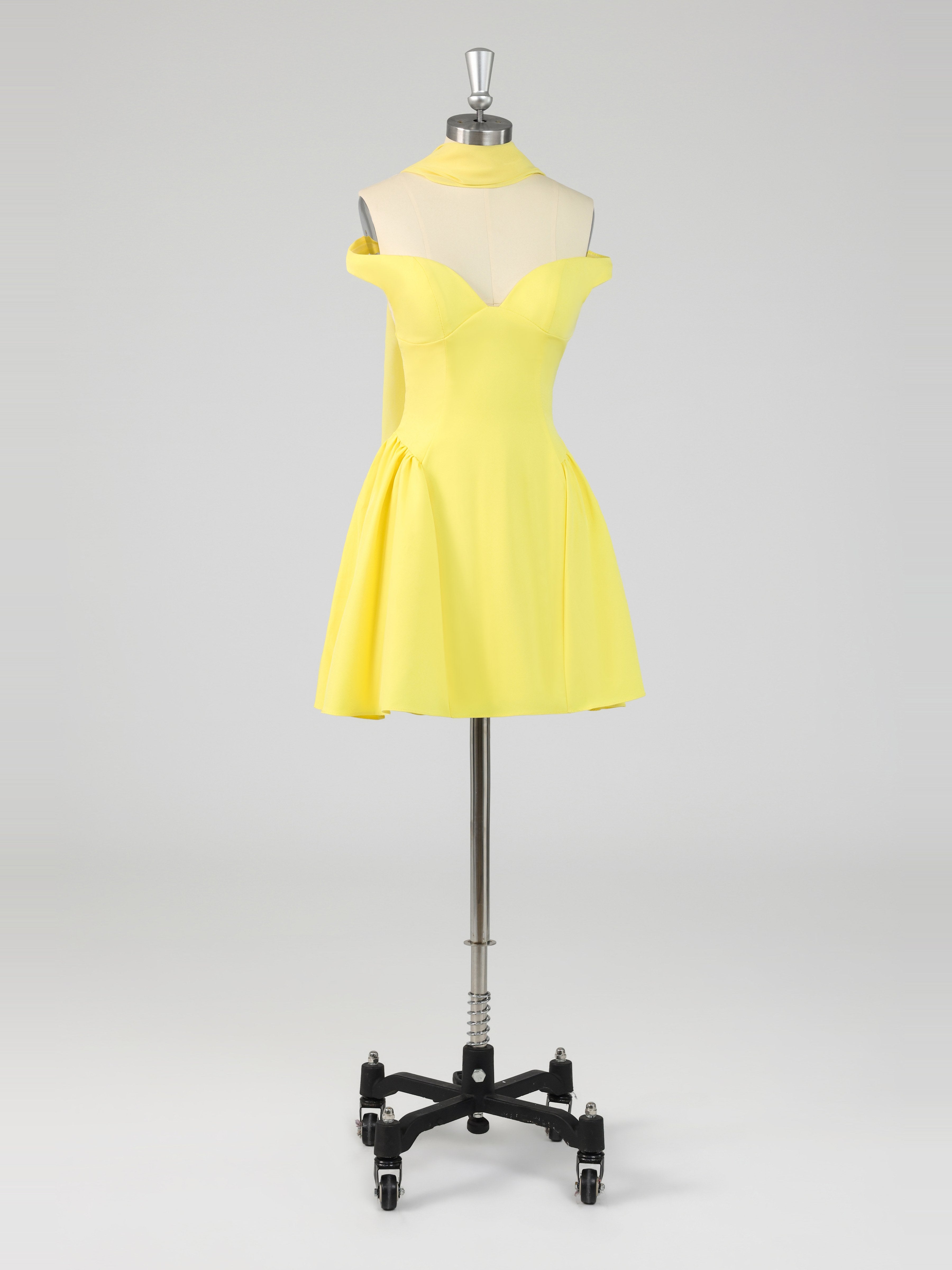 Cute Short Sleeves A-Line Knee Length Party Dresses