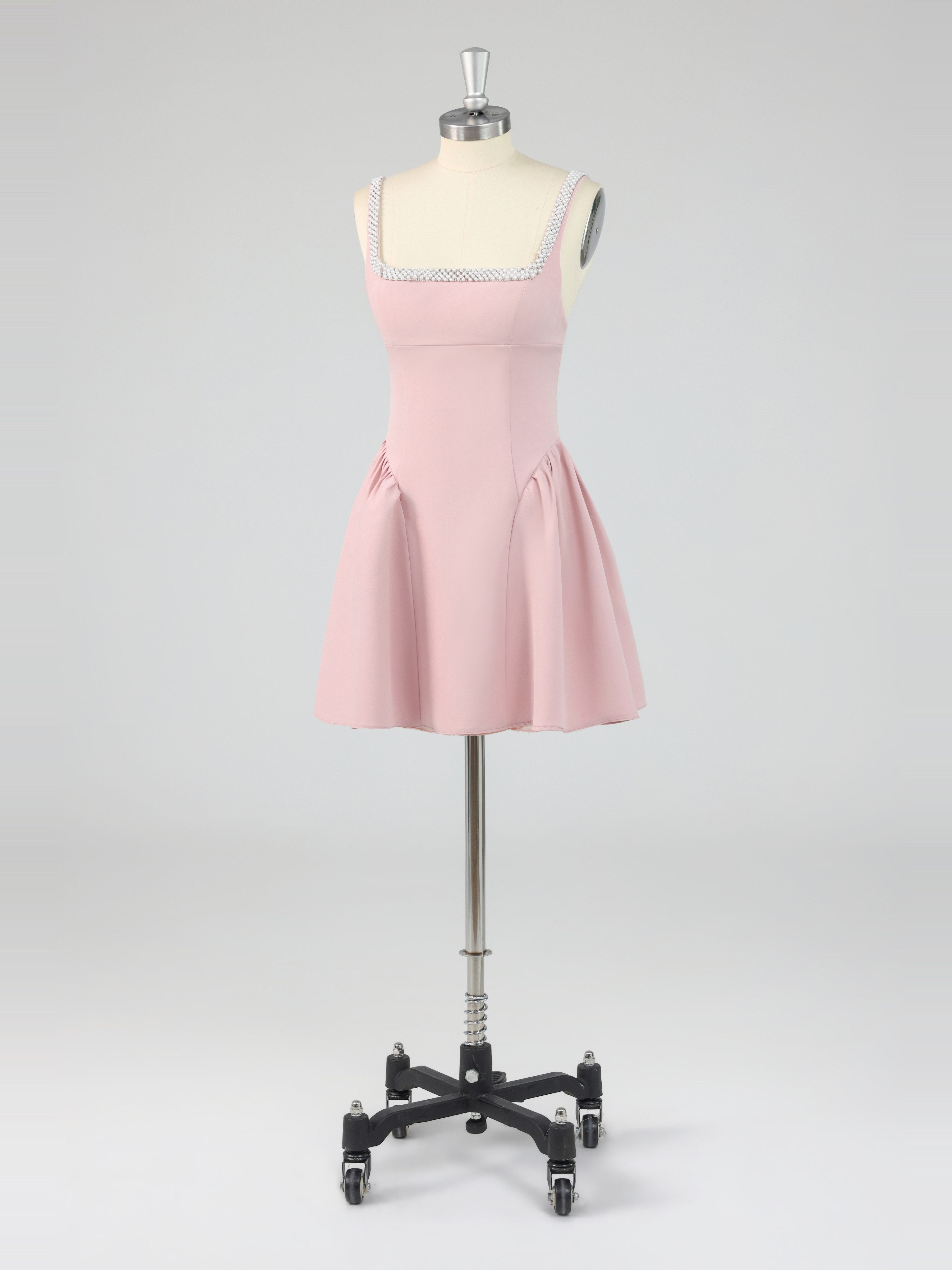 Cute Square Neck A-Line Mini Homecoming Dresses