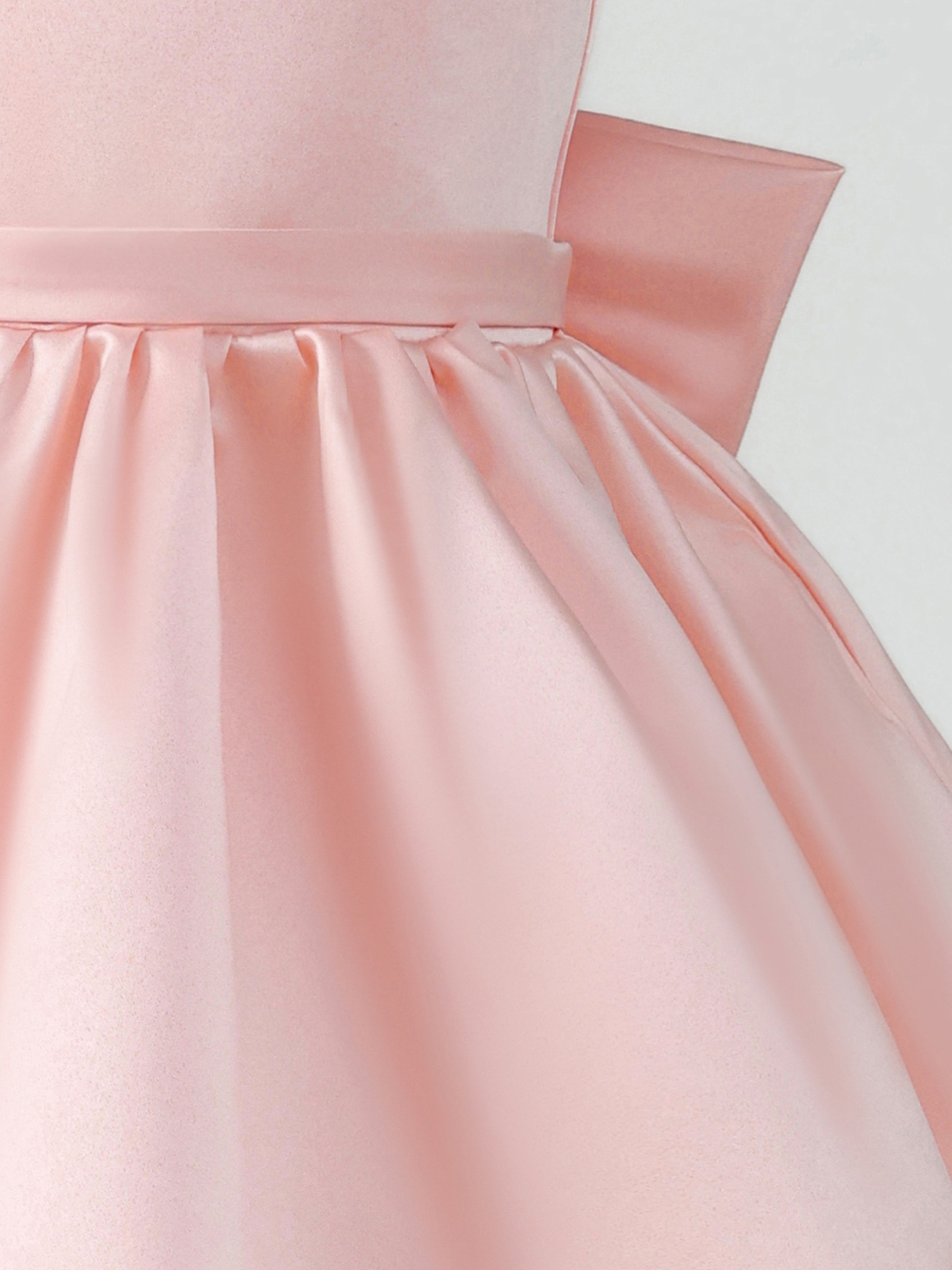 Cute Strapless Tiered Ruffles High Low Flower Girl Dresses