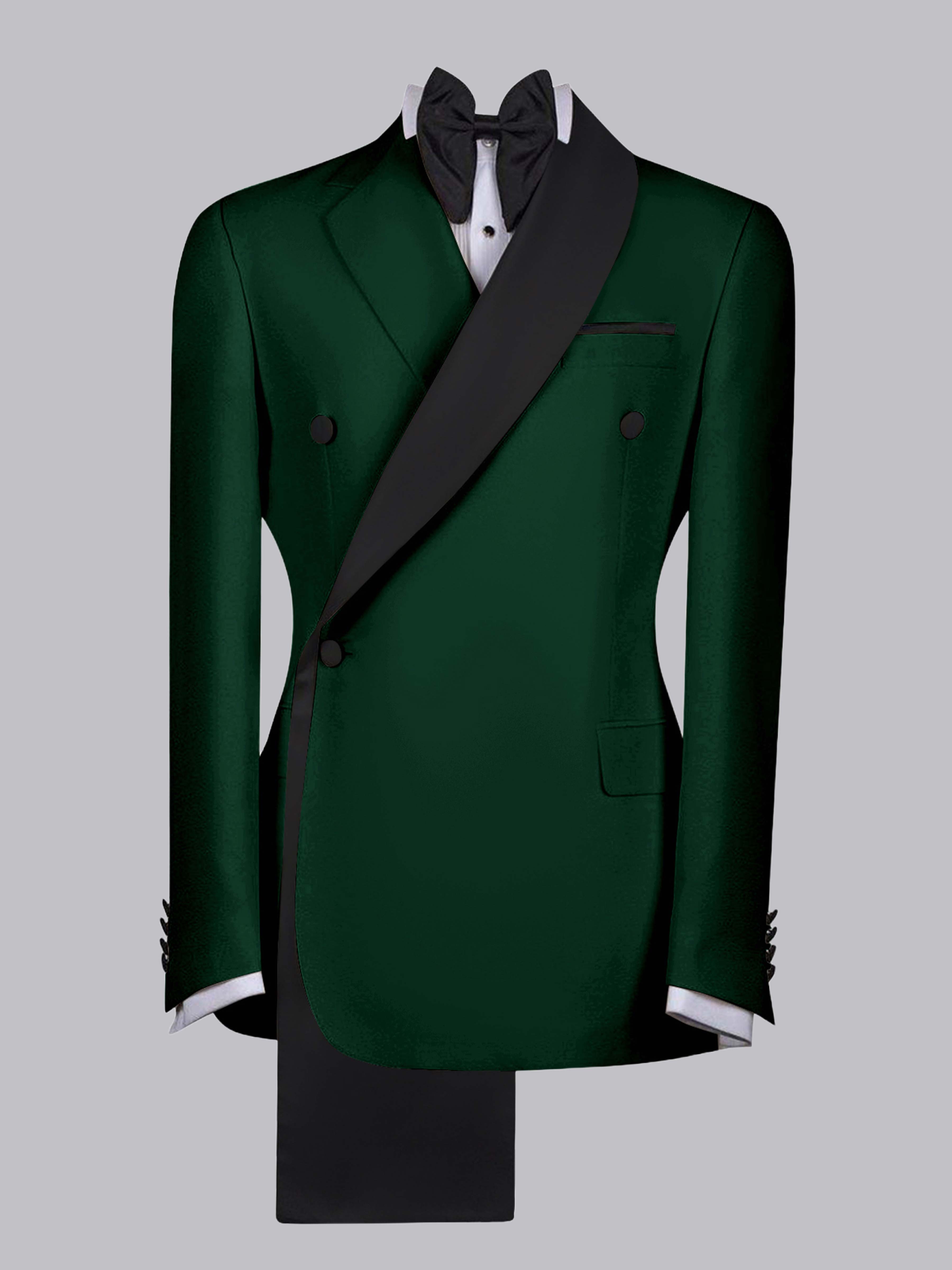 Elegant Four Button Men's Shawl Lapel Suit Jacket
