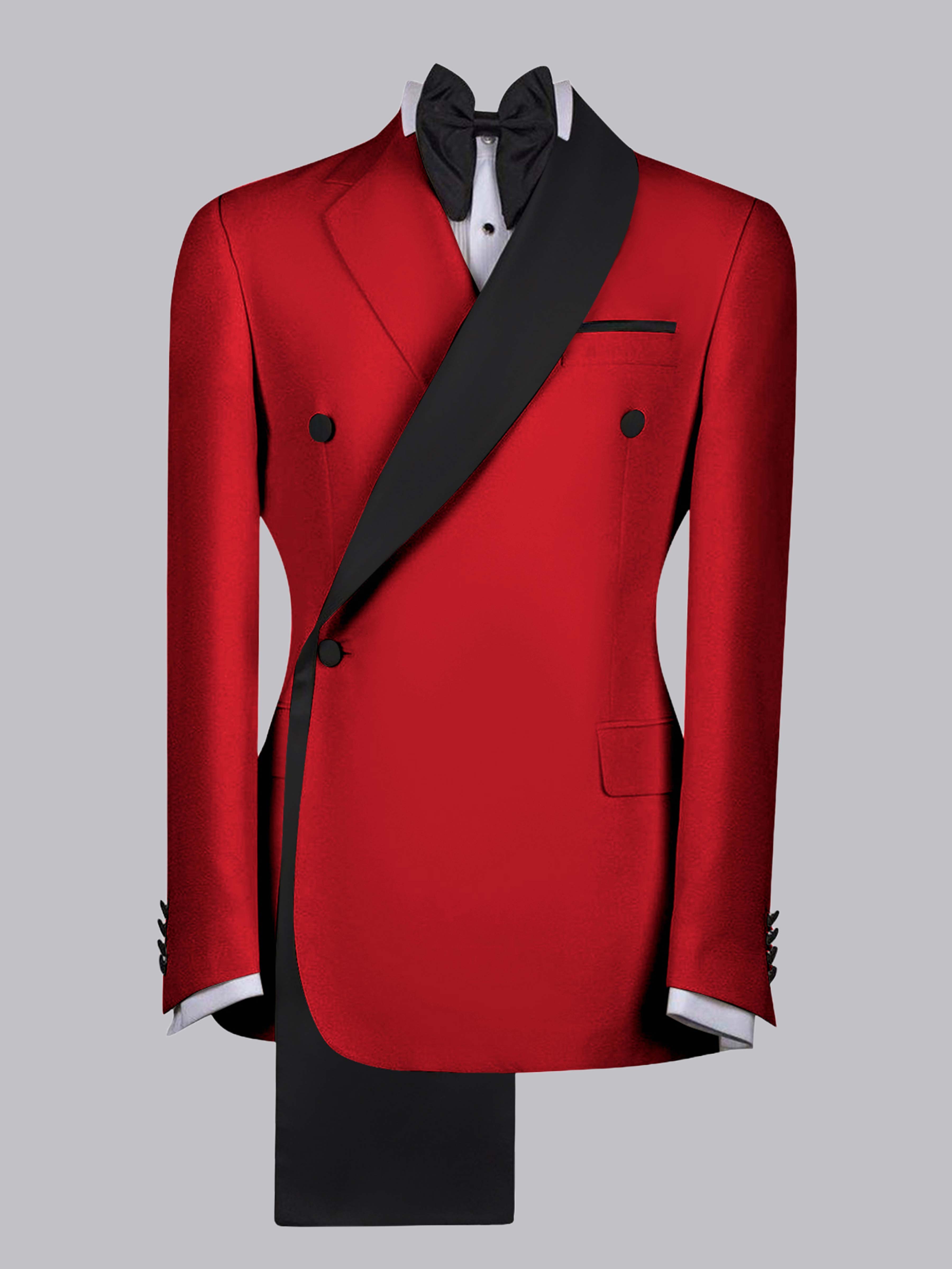 Elegant Four Button Men's Shawl Lapel Suit Jacket