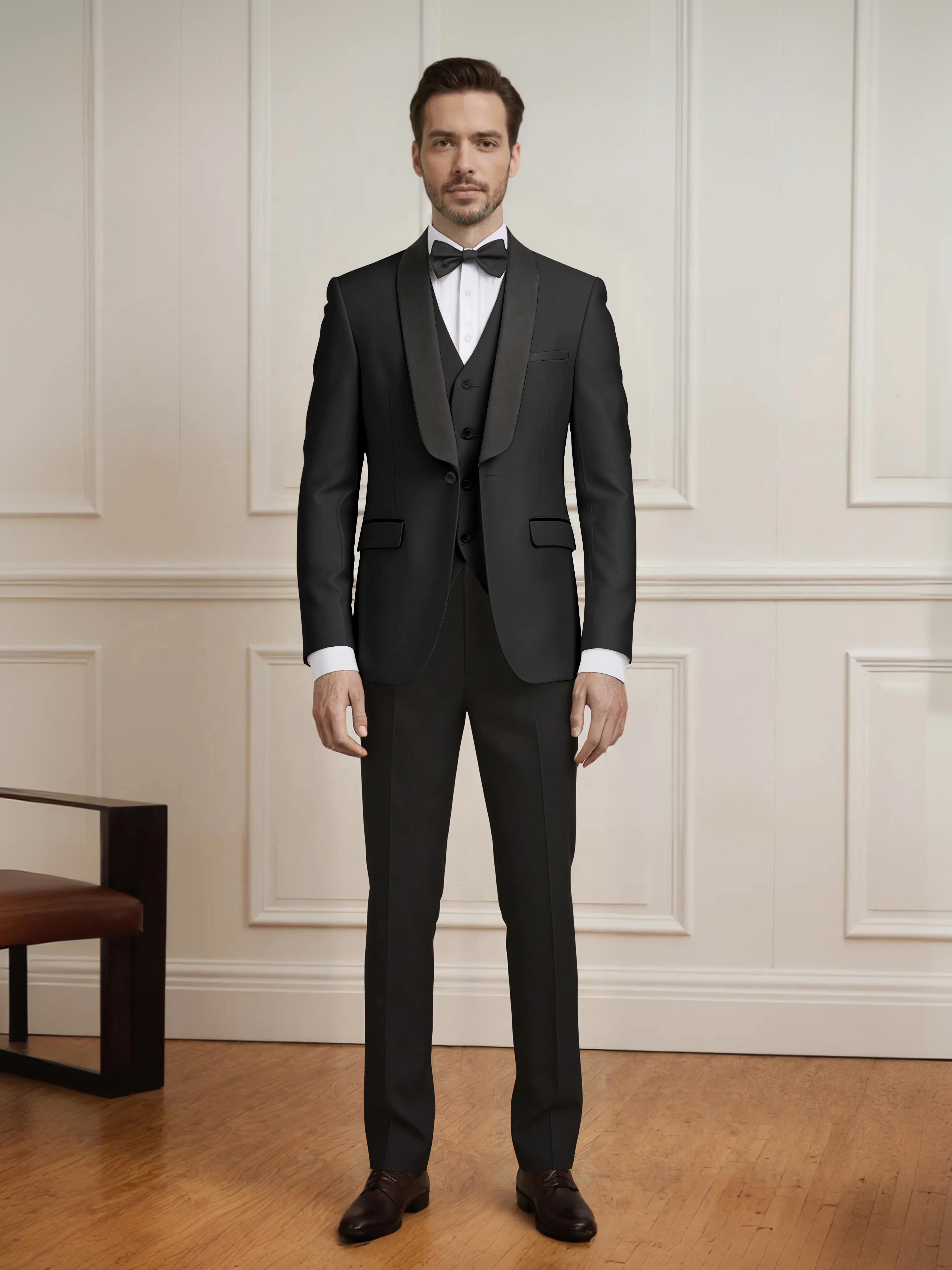 Exquisite Men's One Button 3 Pieces Formal Guest Suits