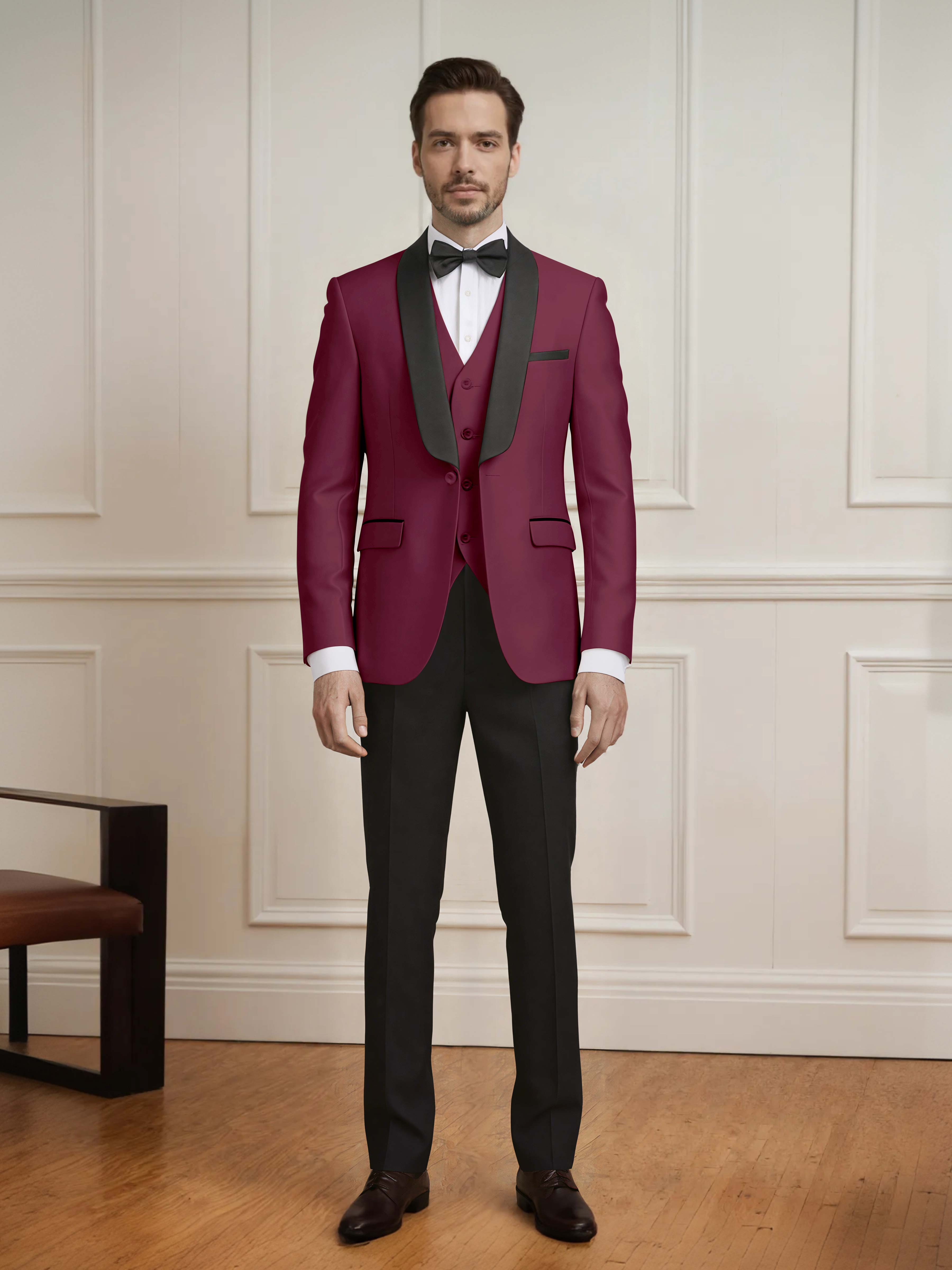 Exquisite Men's One Button 3 Pieces Formal Guest Suits