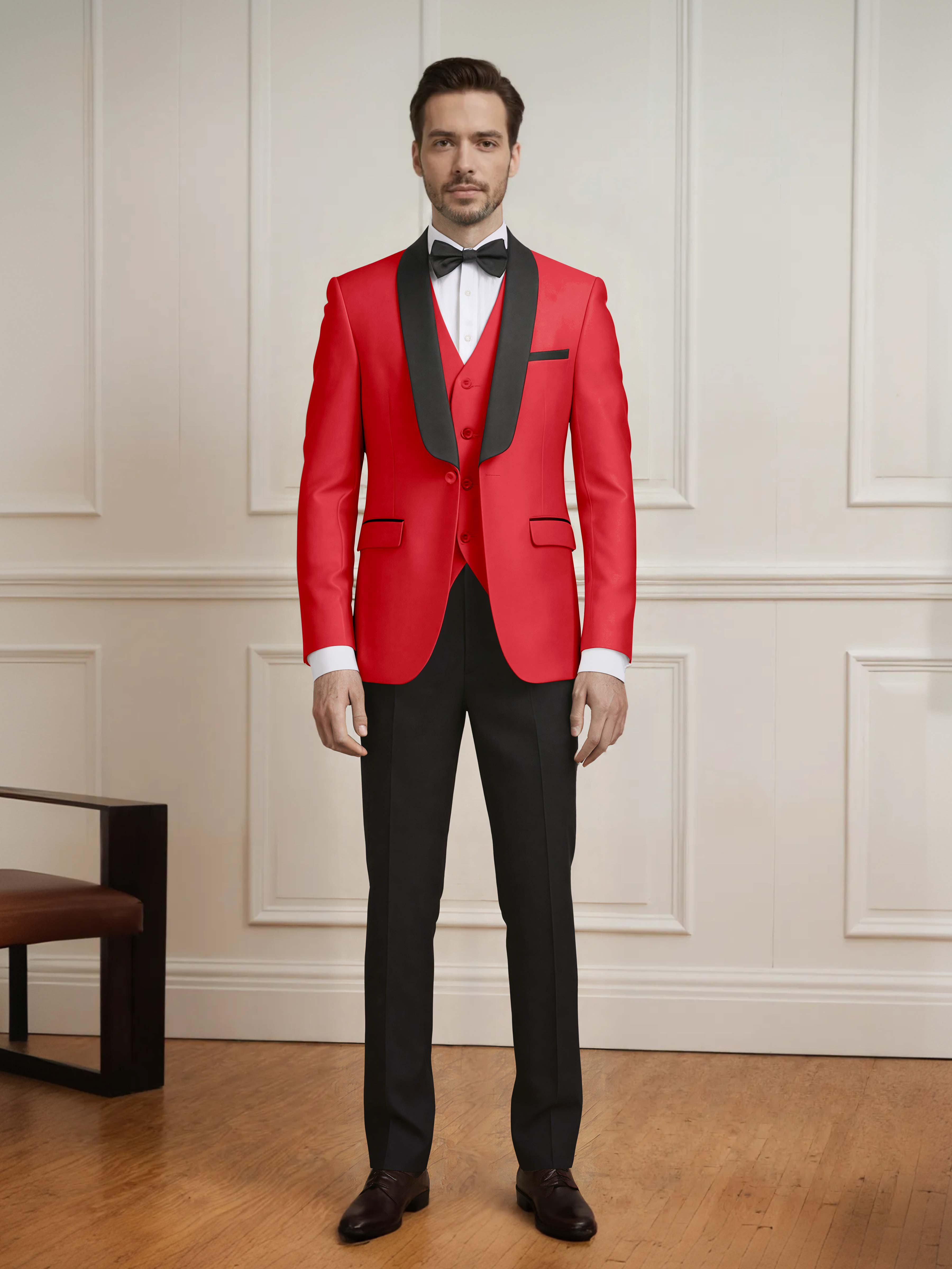 Exquisite Men's One Button 3 Pieces Formal Guest Suits