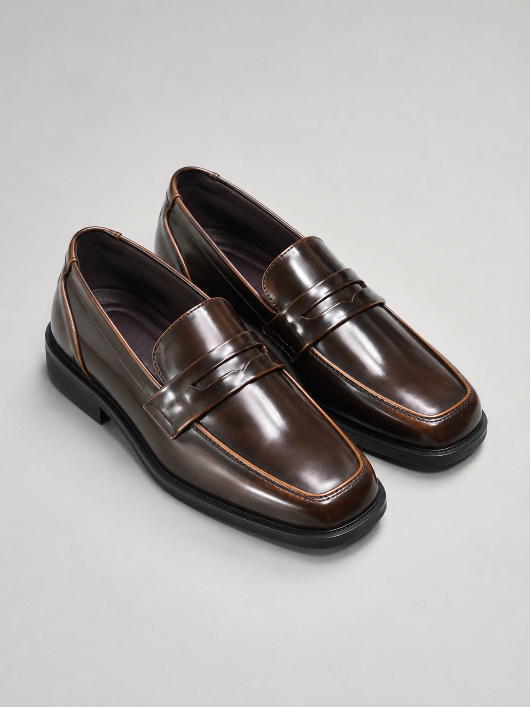 Men’s Patent Leather Penny Loafers