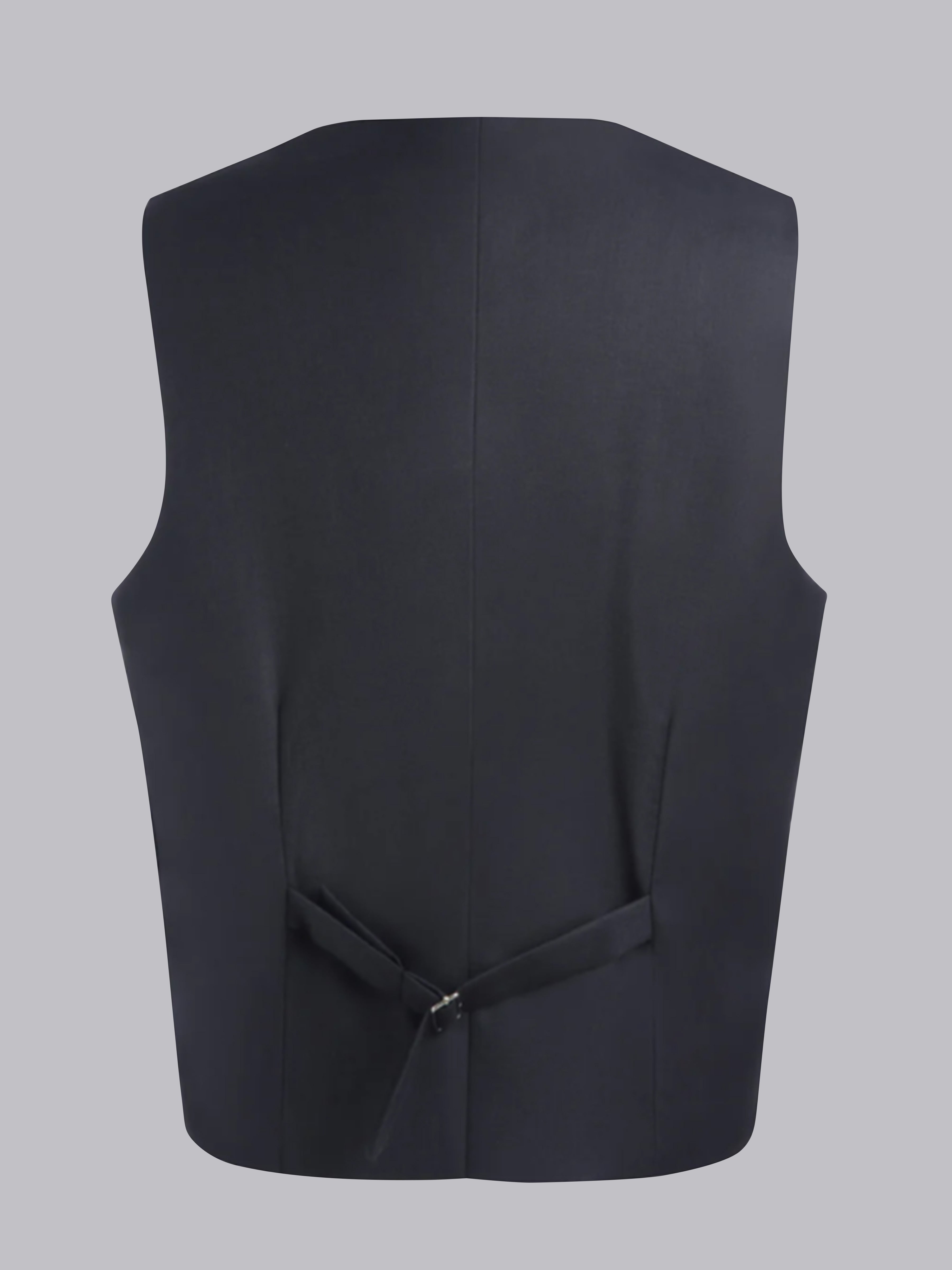 Men's Classic V Neck Single Five Buttons Vest