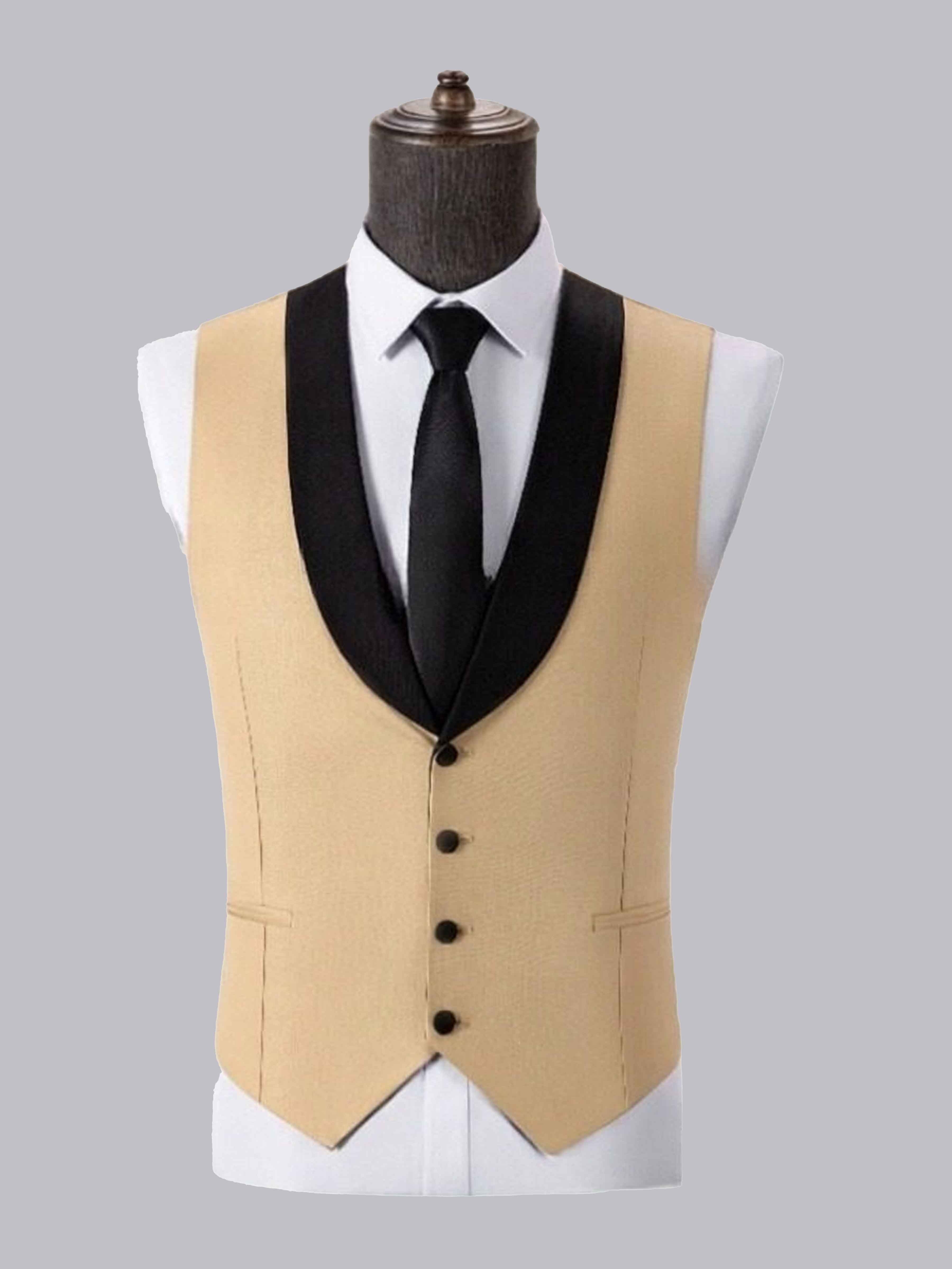 Men's Modern Slim Fit Single Four Buttons Vest