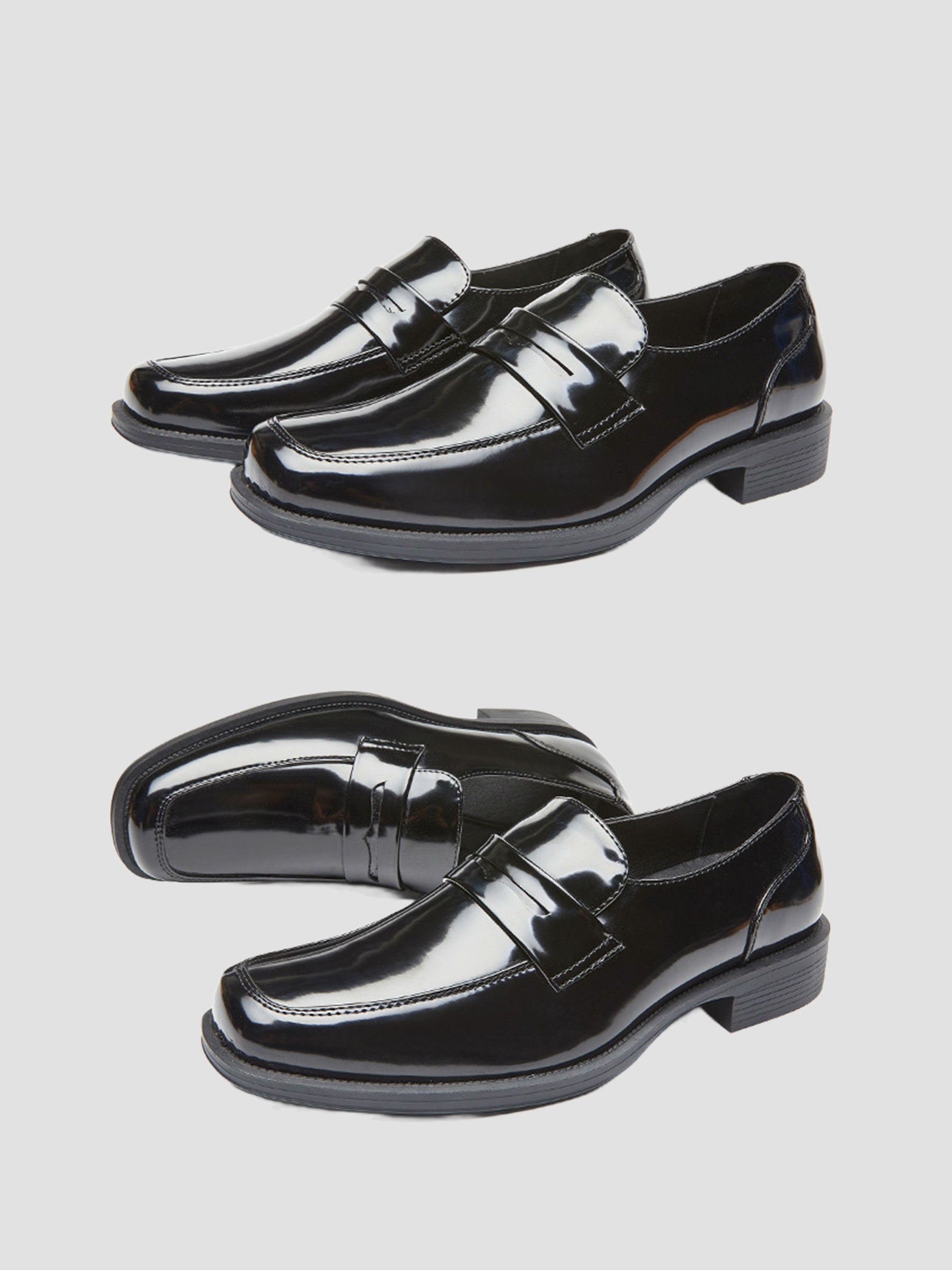 Men’s Patent Leather Penny Loafers