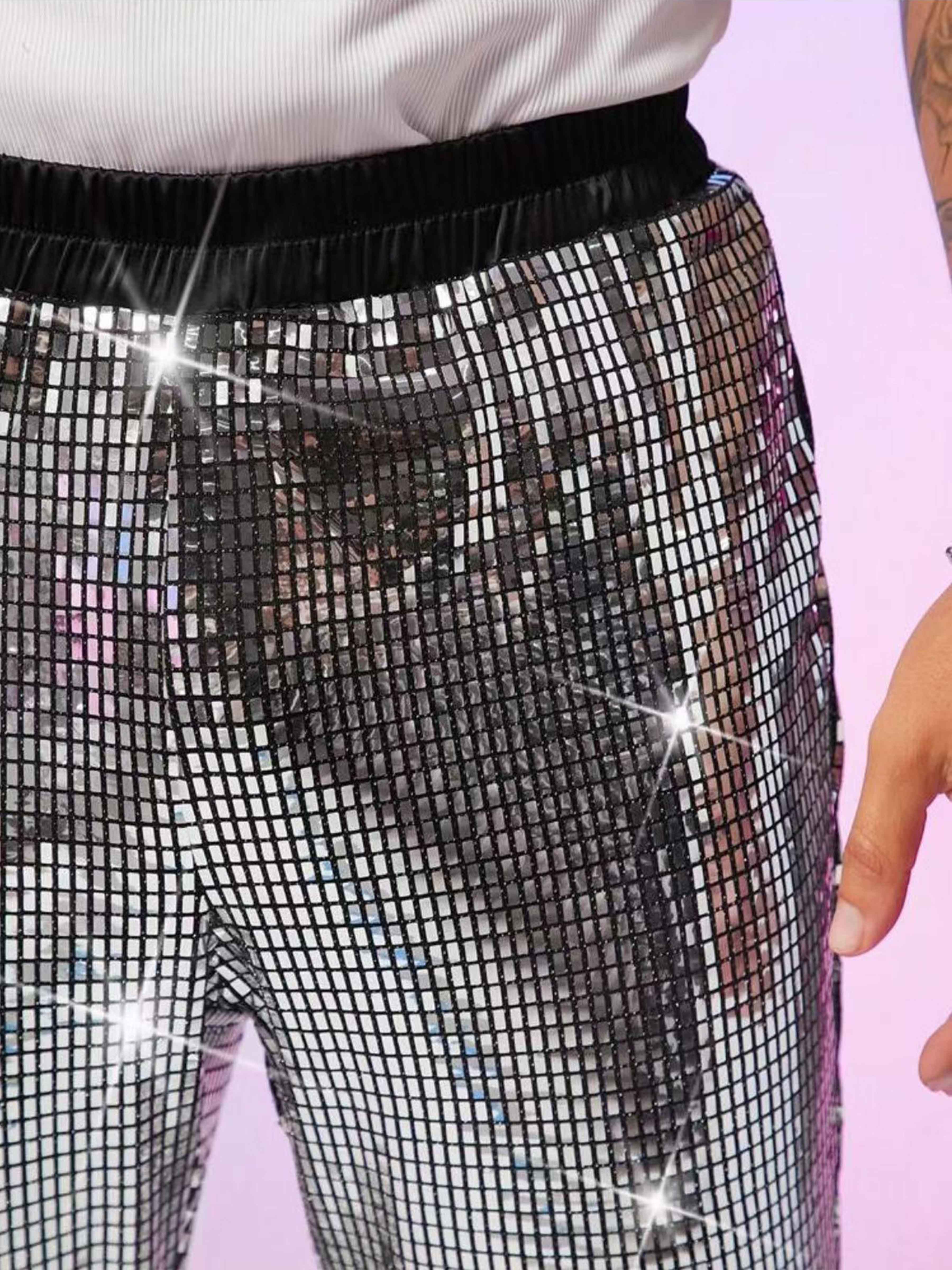 Men's Sequins Disco Party Trousers