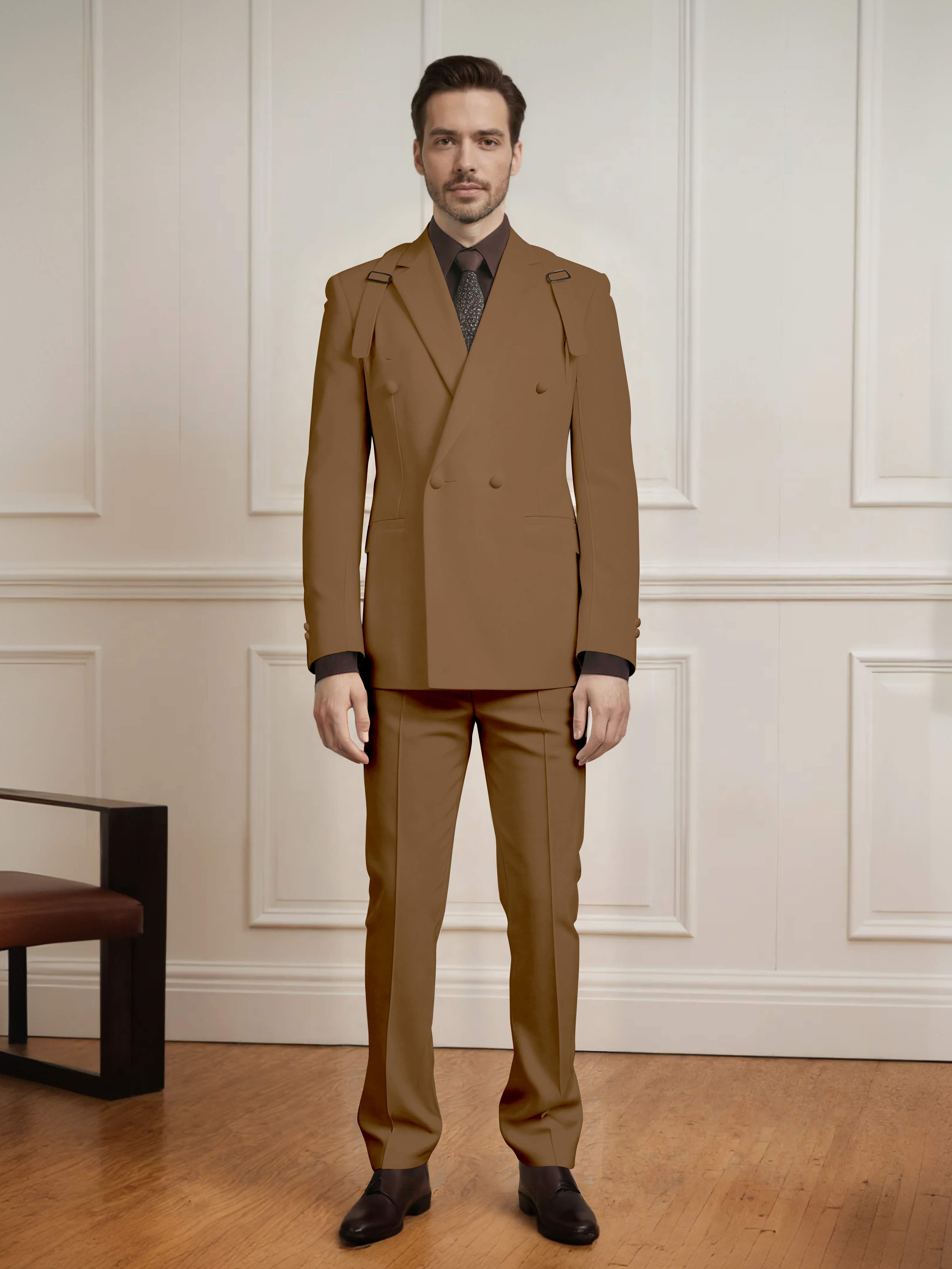 Modern Classic Men's Double Breasted 2 Pieces Suits