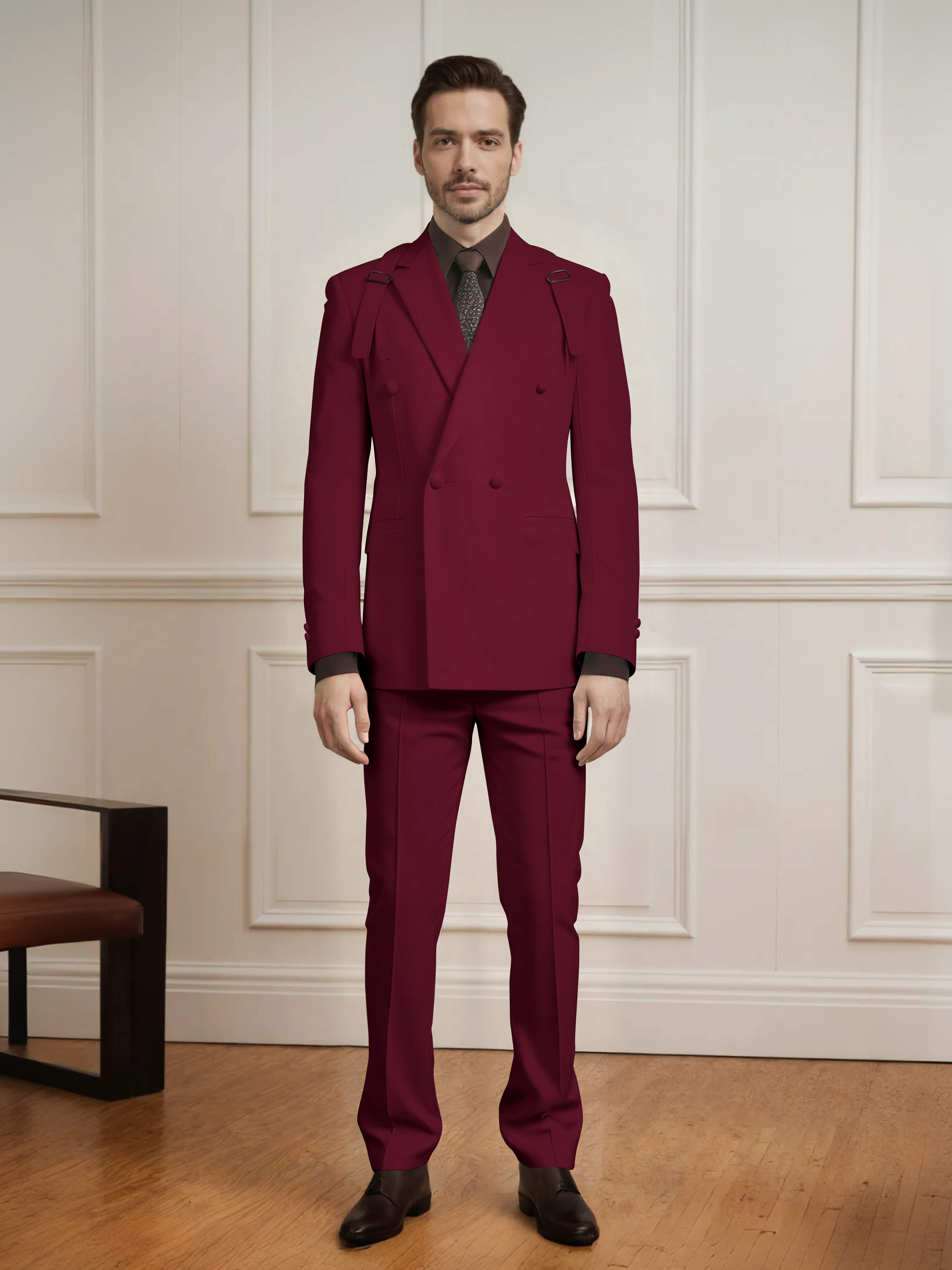 Modern Classic Men's Double Breasted 2 Pieces Suits