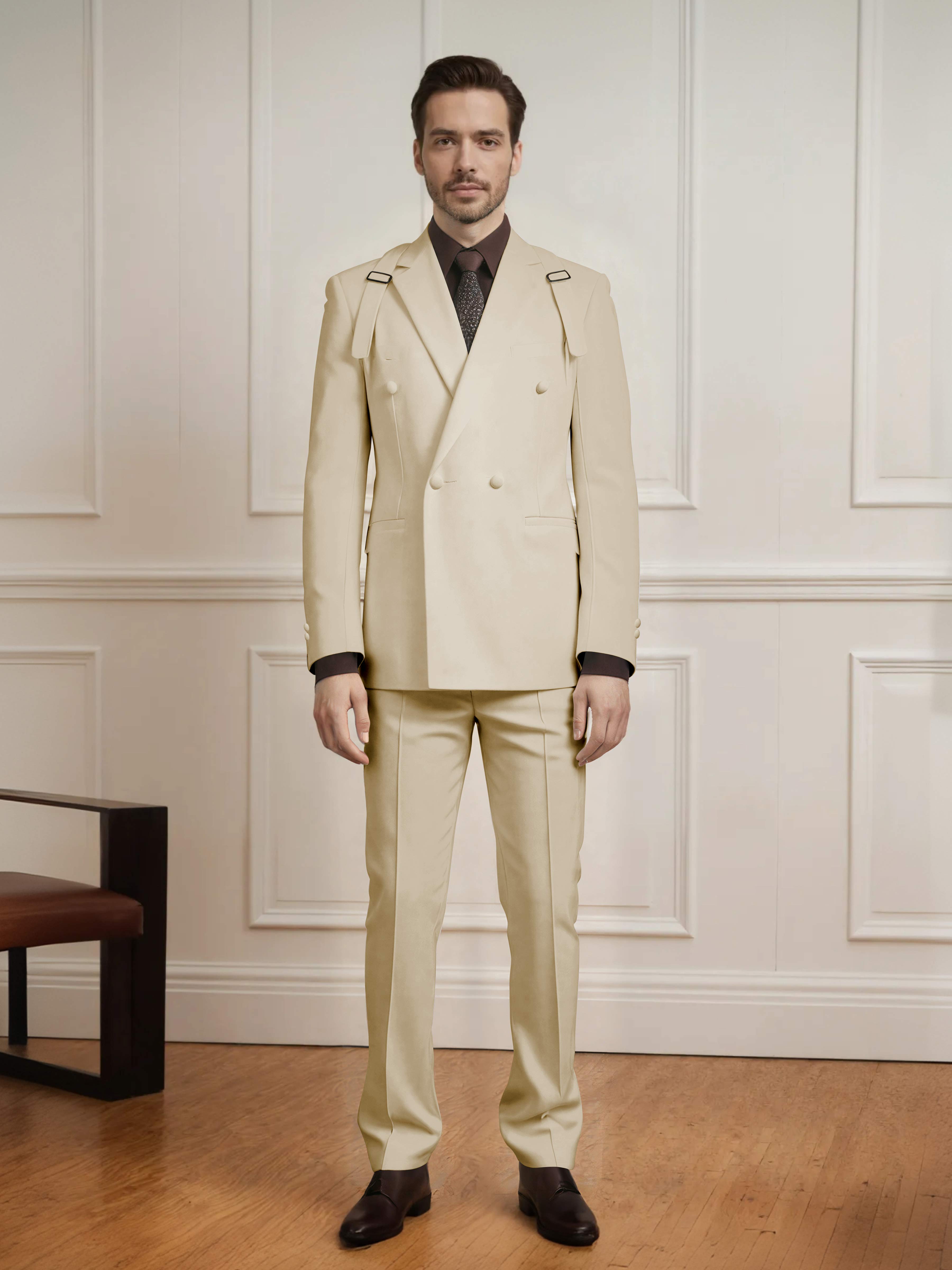 Modern Classic Men's Double Breasted 2 Pieces Suits