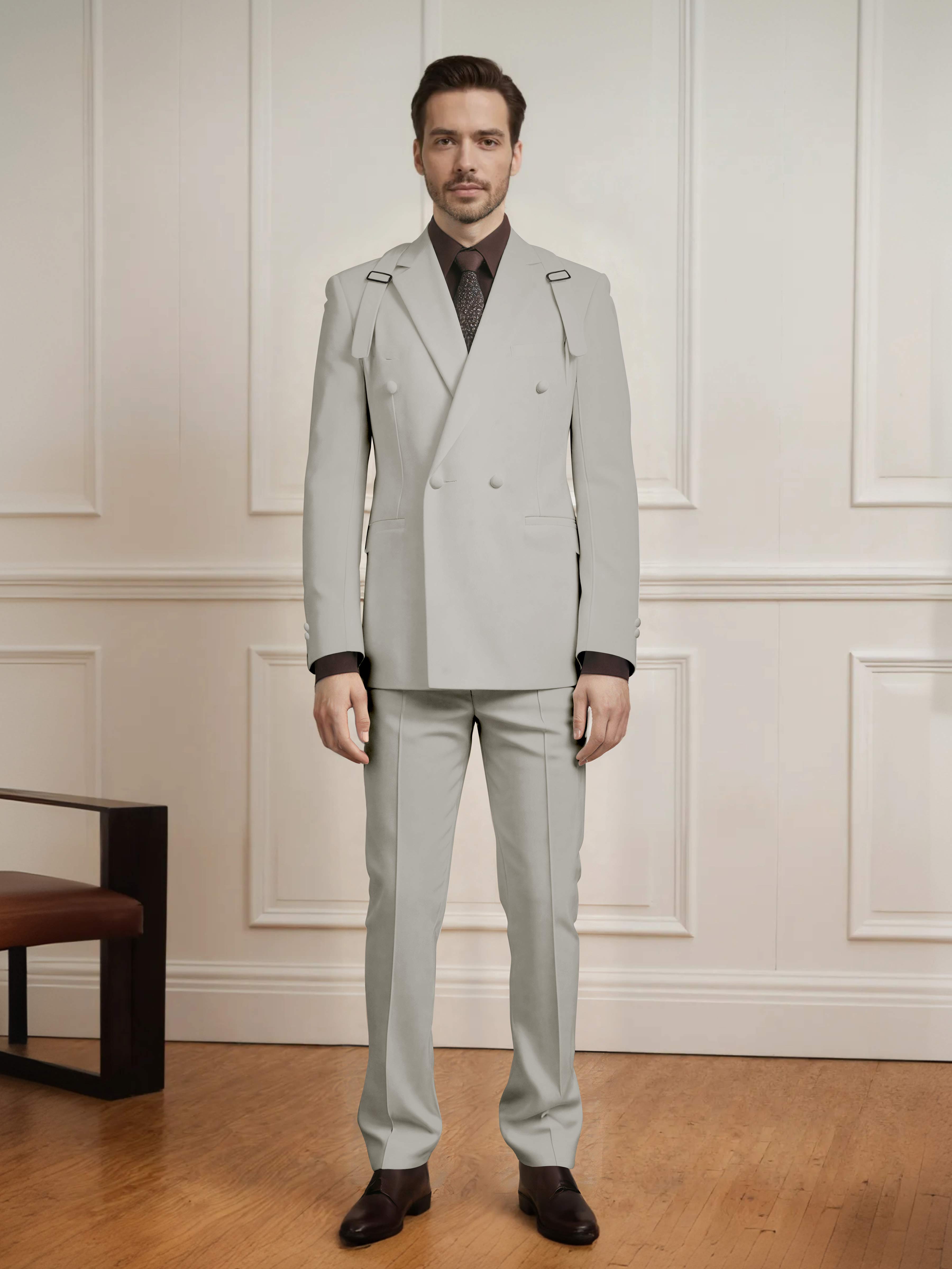 Modern Classic Men's Double Breasted 2 Pieces Suits