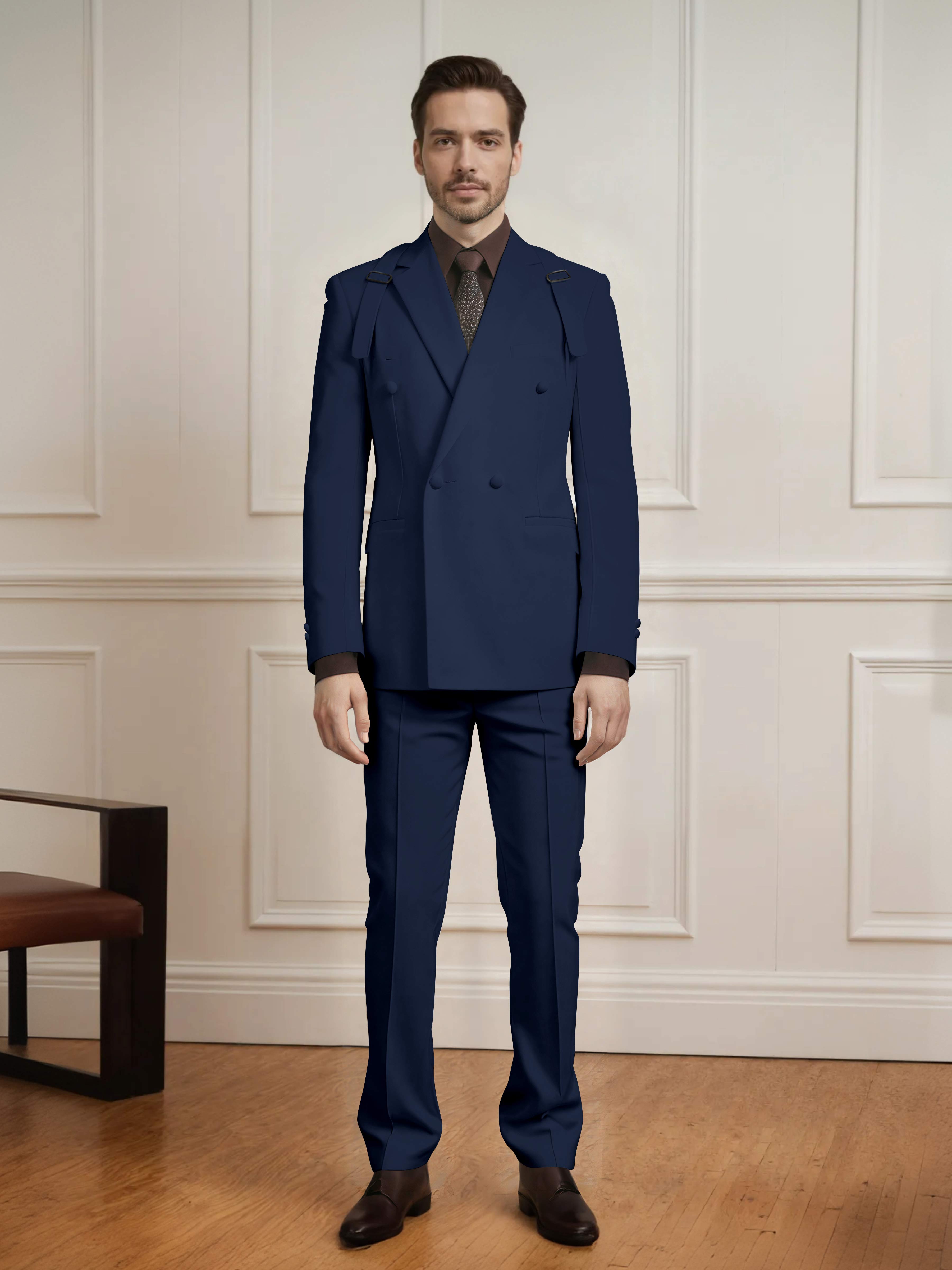 Modern Classic Men's Double Breasted 2 Pieces Suits
