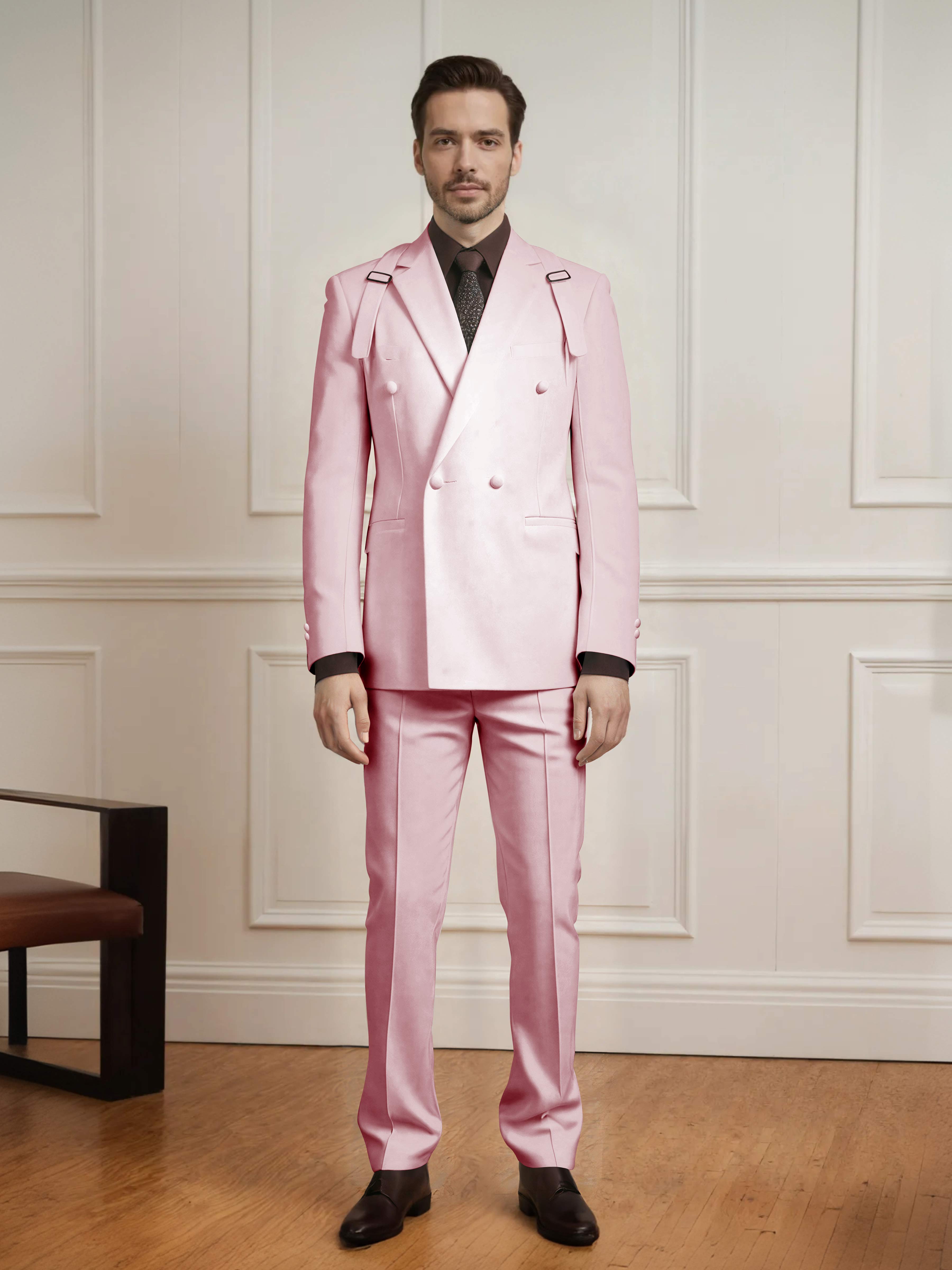 Modern Classic Men's Double Breasted 2 Pieces Suits