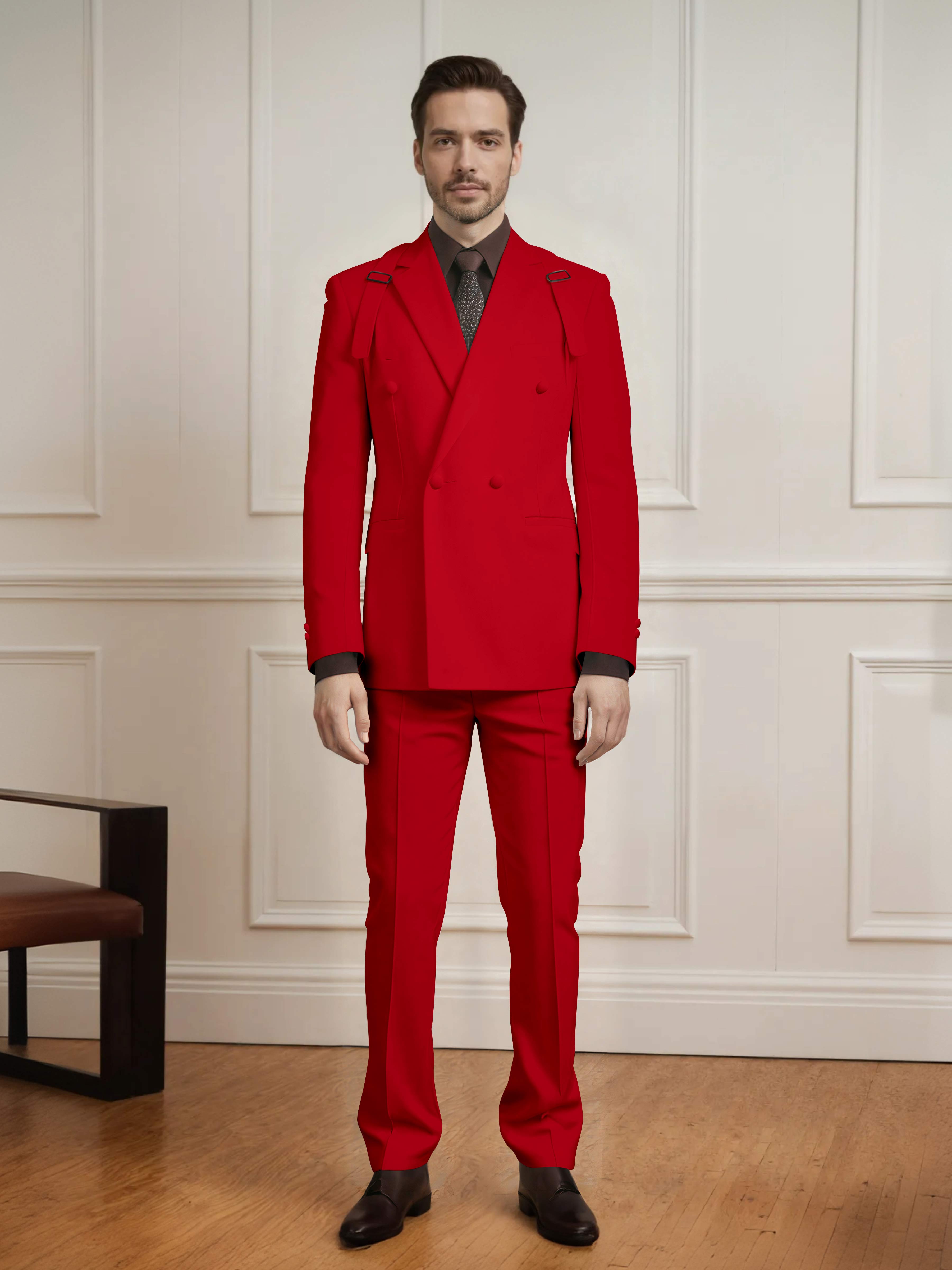 Modern Classic Men's Double Breasted 2 Pieces Suits