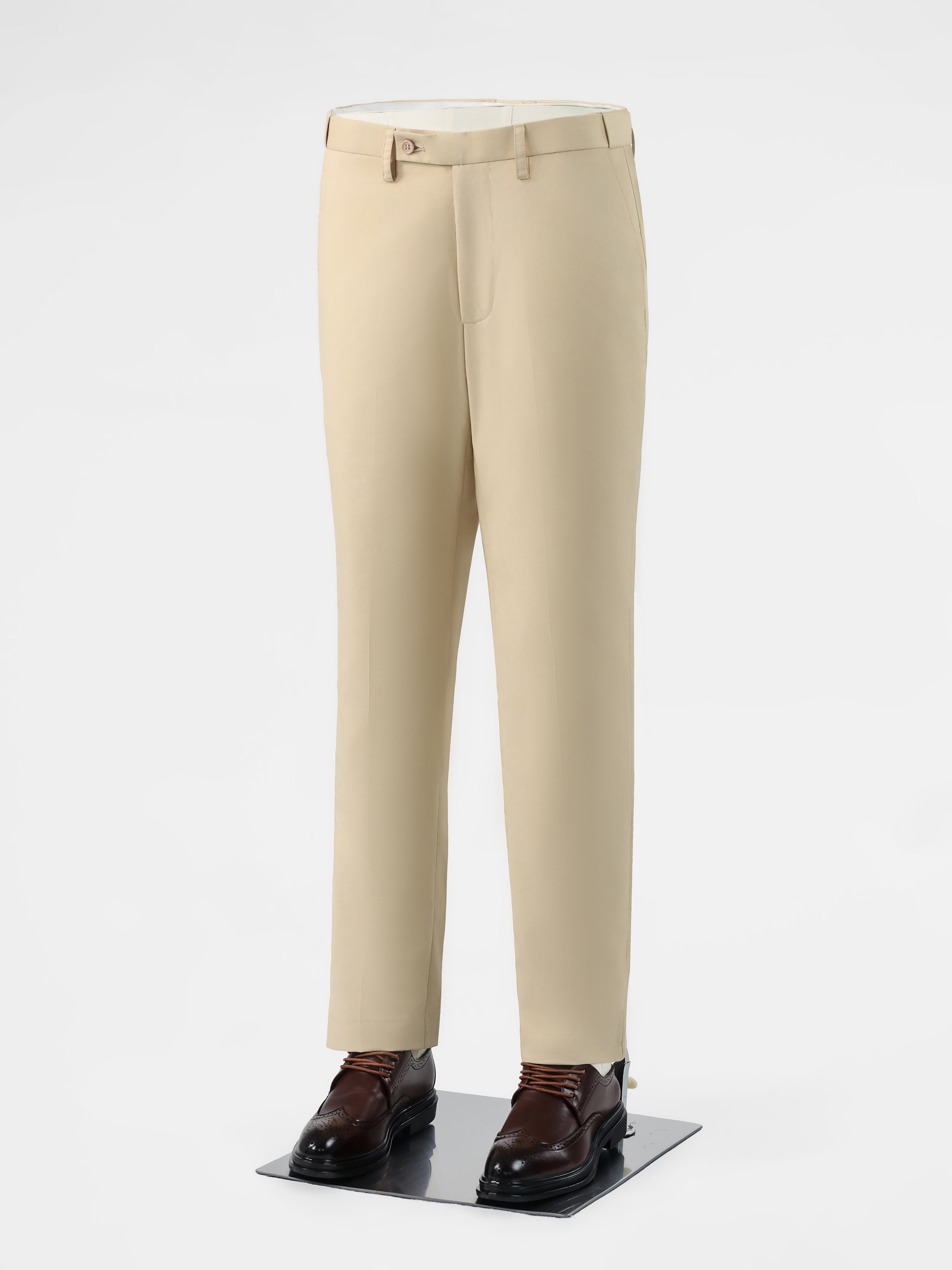 Modern Men's Classic Straight Leg Plain Pants