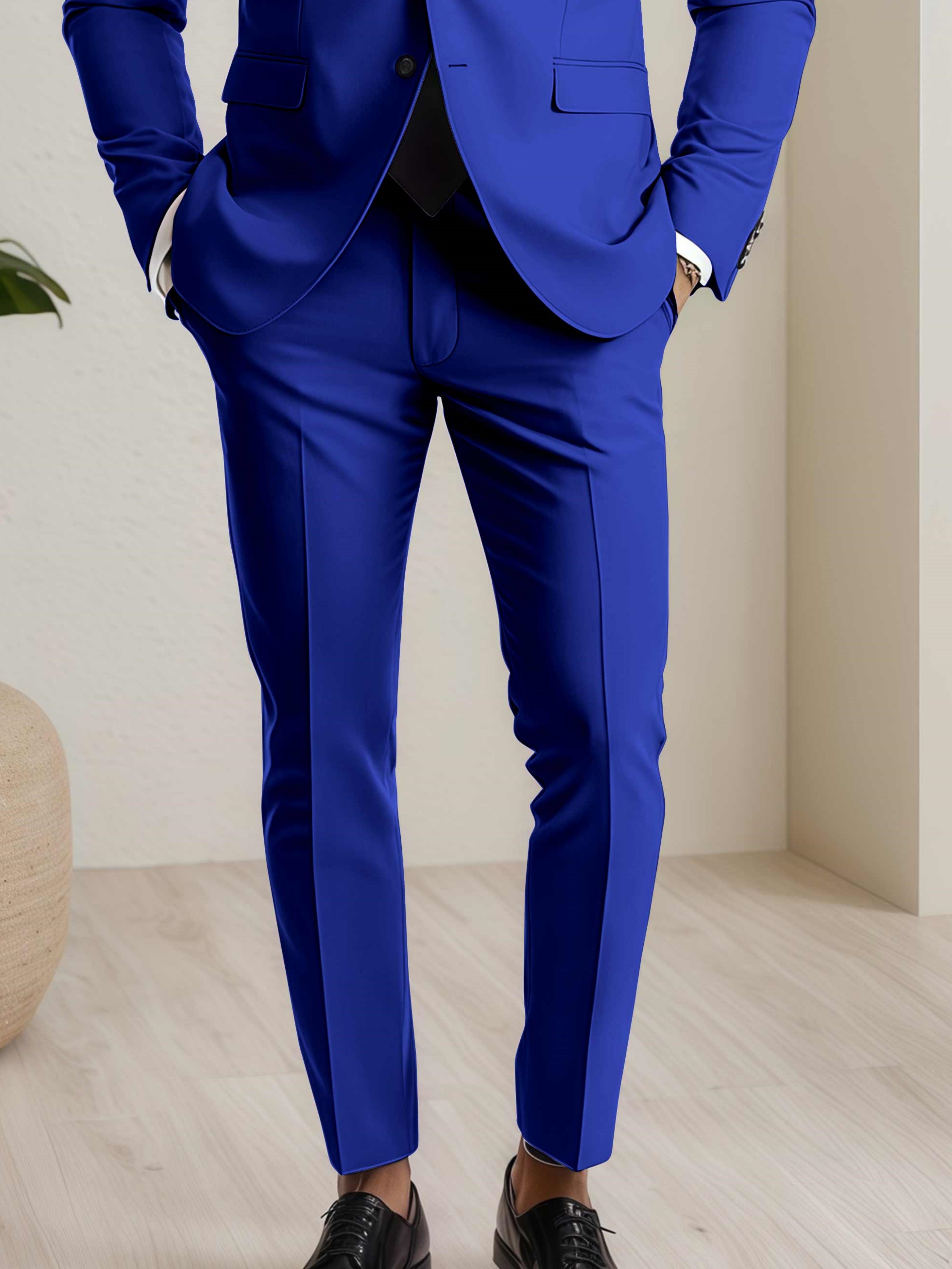 Modern Men's Straight Leg Plain Standard Fit Pants