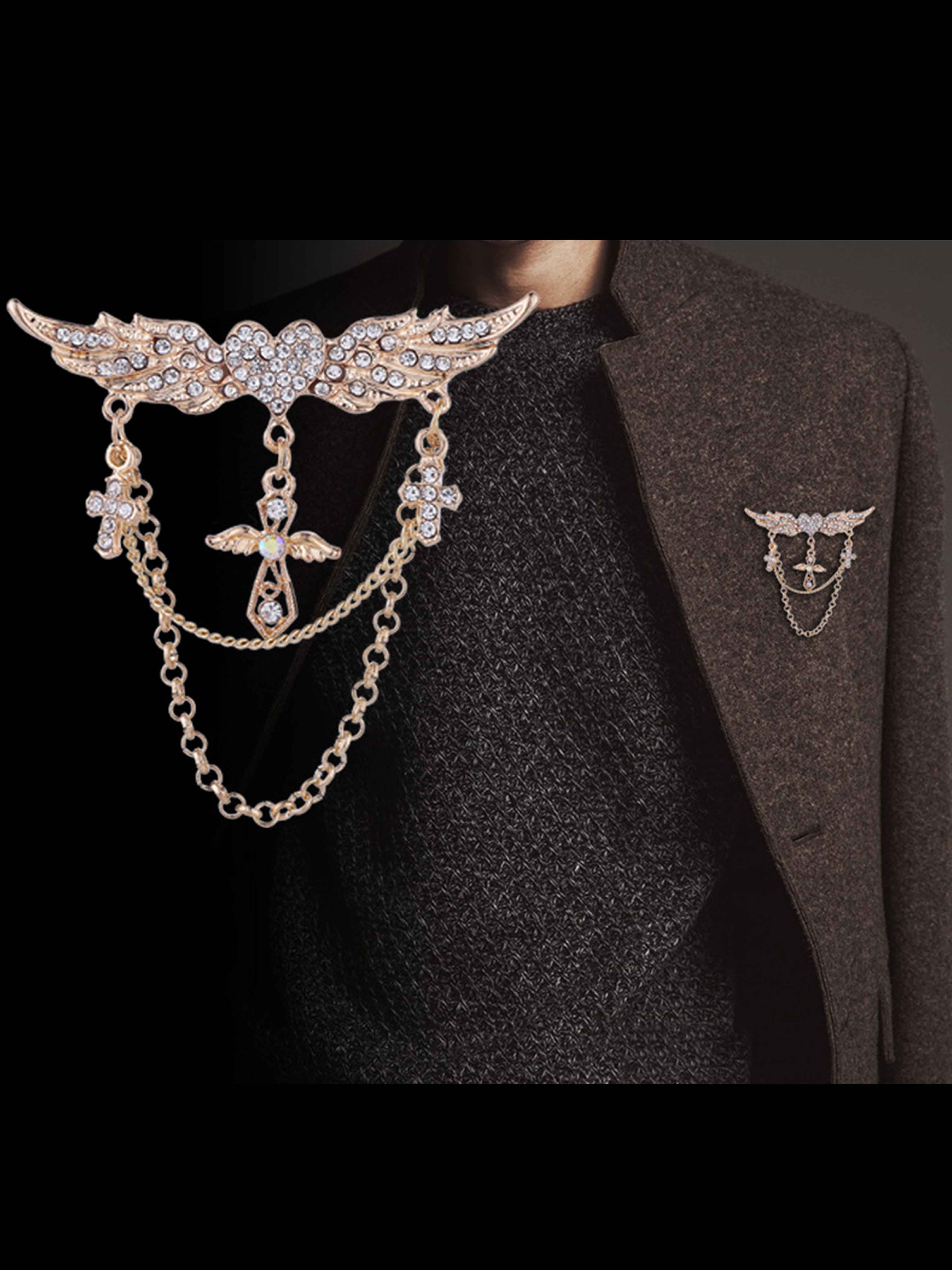 Modern Gold Men's Brooches & Lapel Pins