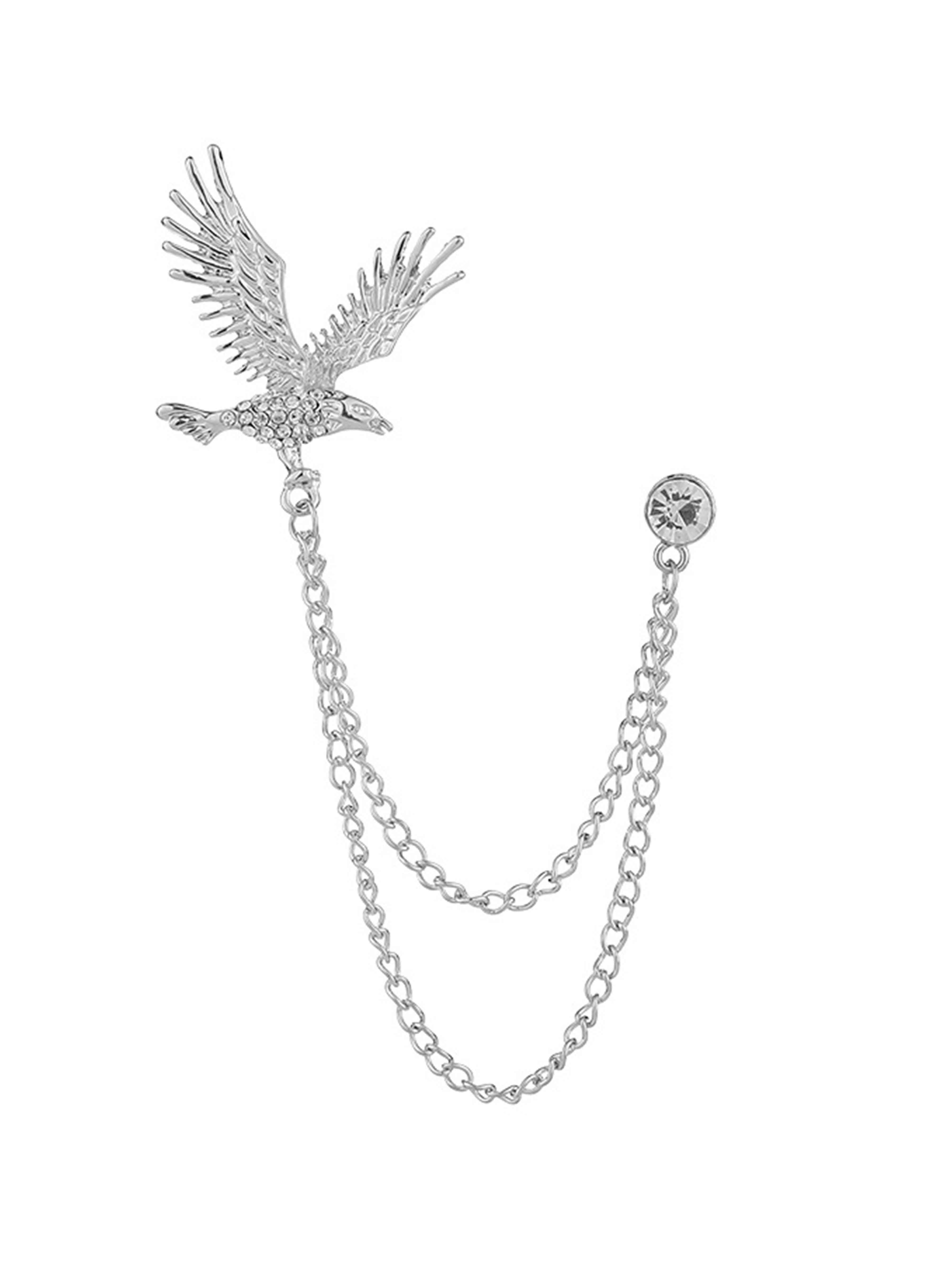 Modern Sliver Men's Brooches & Lapel Pins