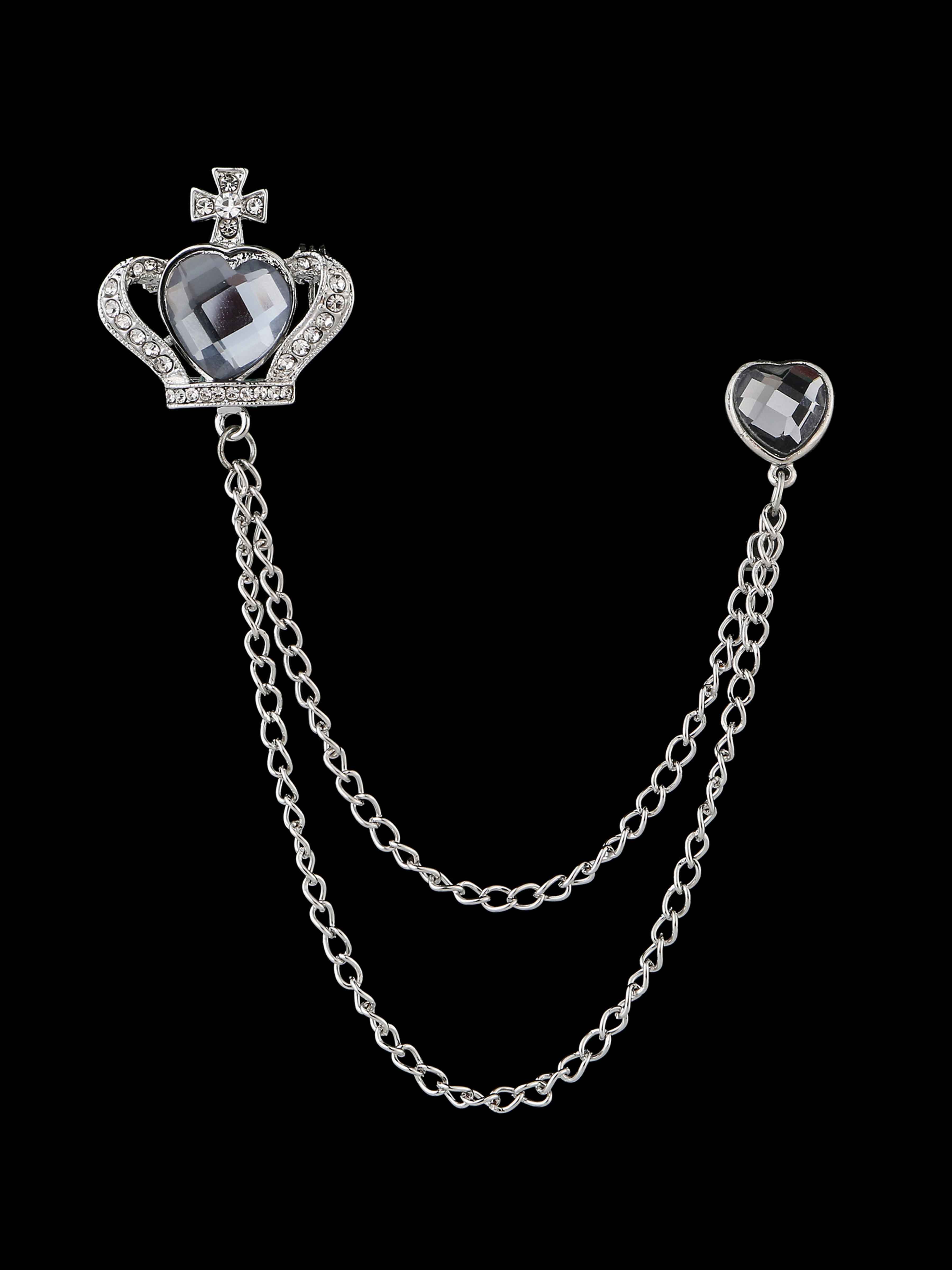 Modern Sliver Men's Brooches & Lapel Pins