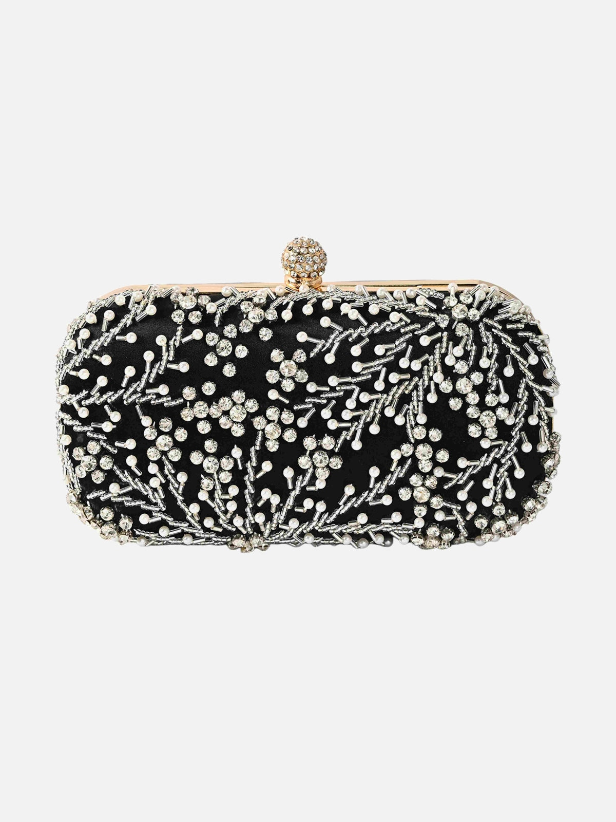 Pearl Beaded Formal Evening Clutch