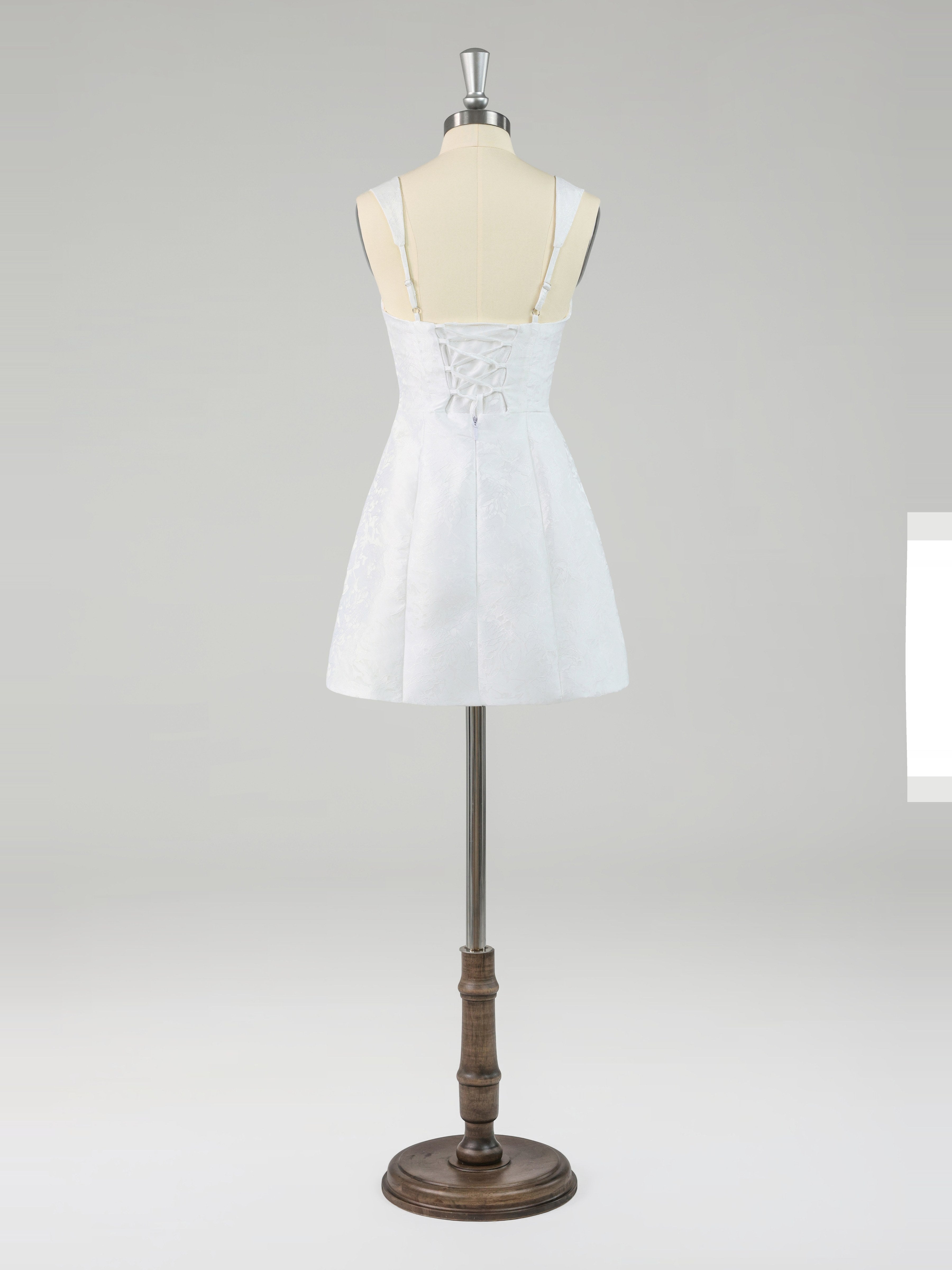 Romantic Halter Lace A-Line Mini Party Dresses