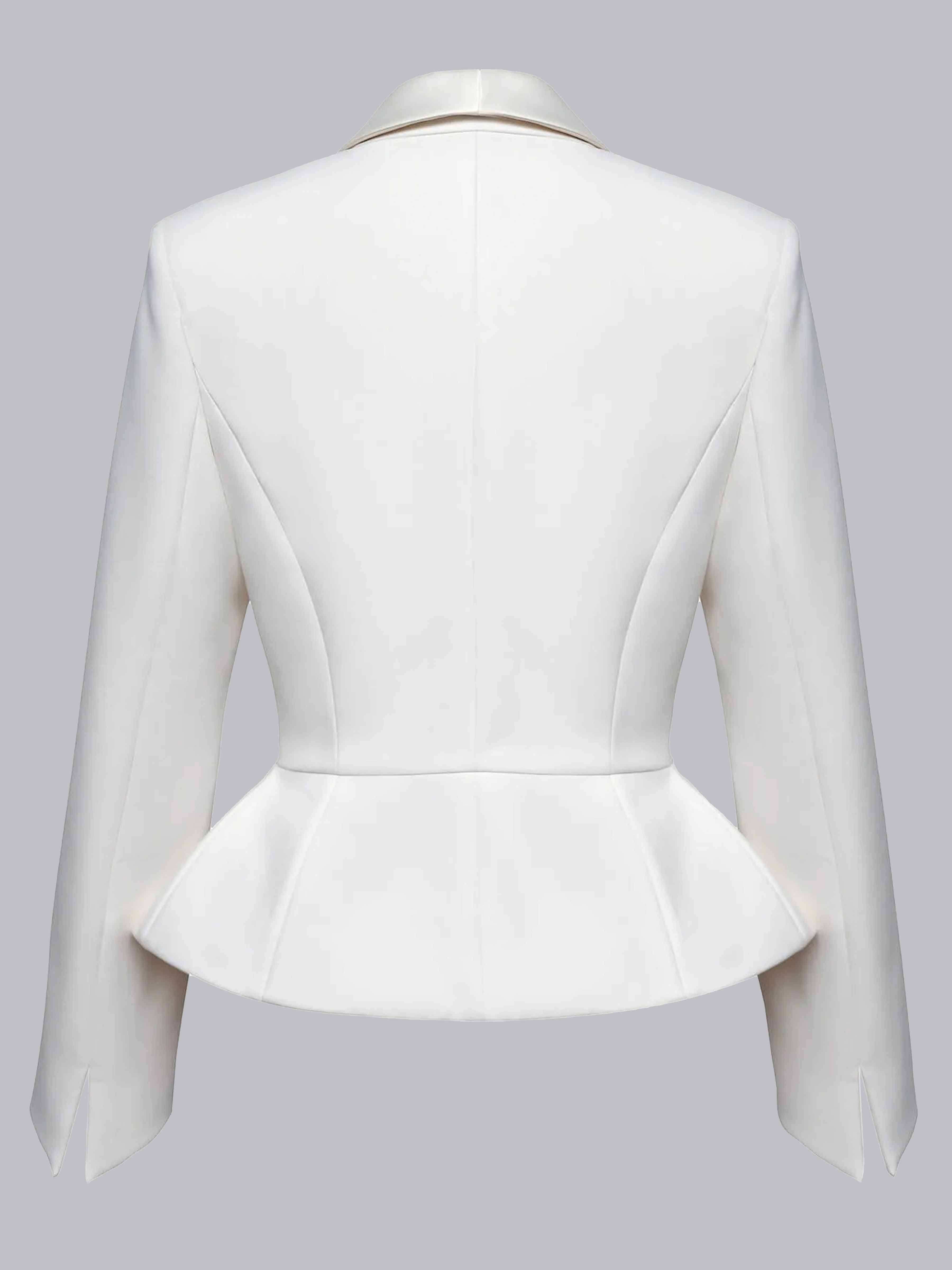 Slim Fit Women's 2 Pieces Shawl Lapel Two Button Guest Suit