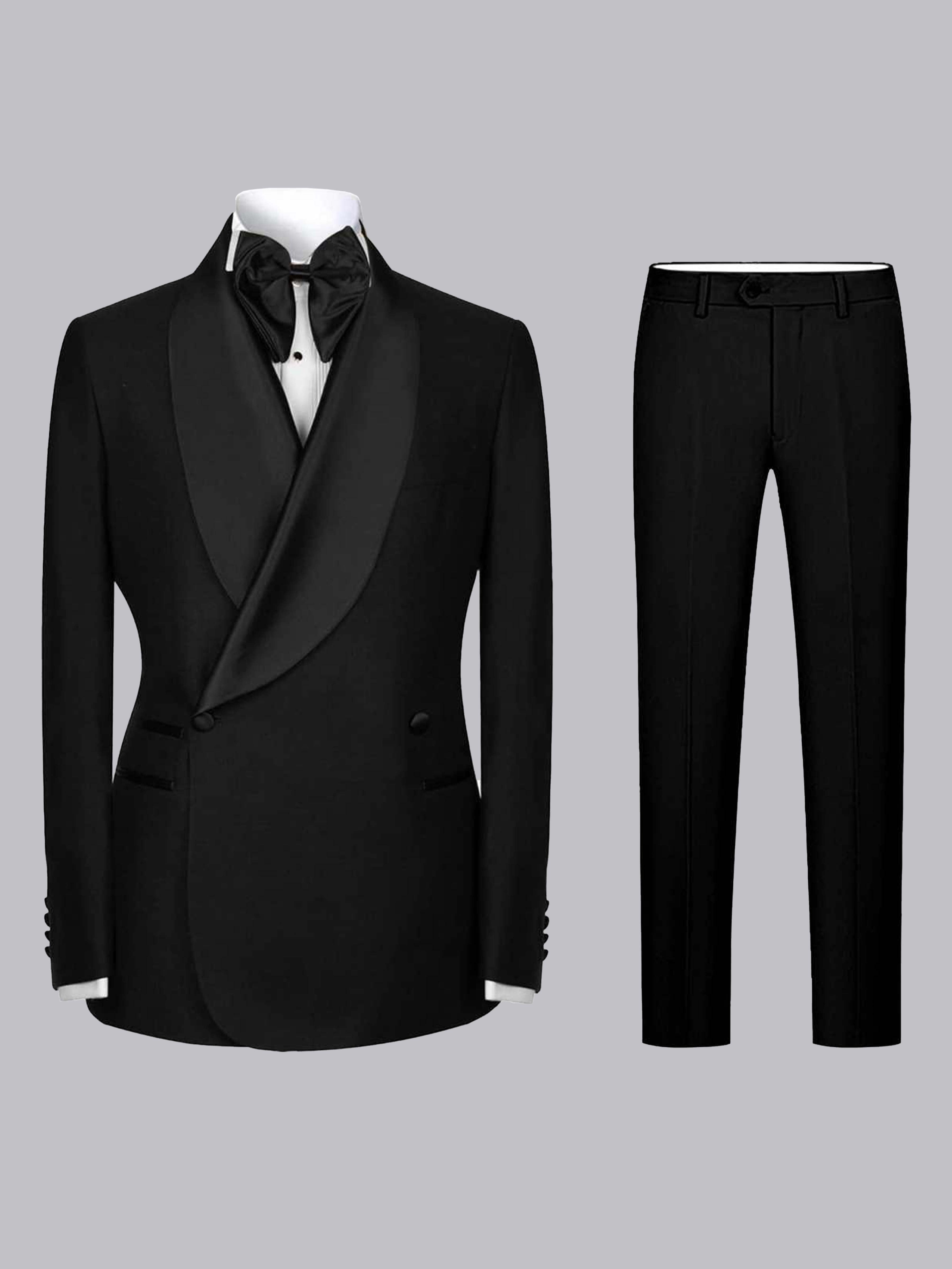 Stylish Patchwork Notch Lapel Suit Men‘s Casual One Button 2 Pieces Set