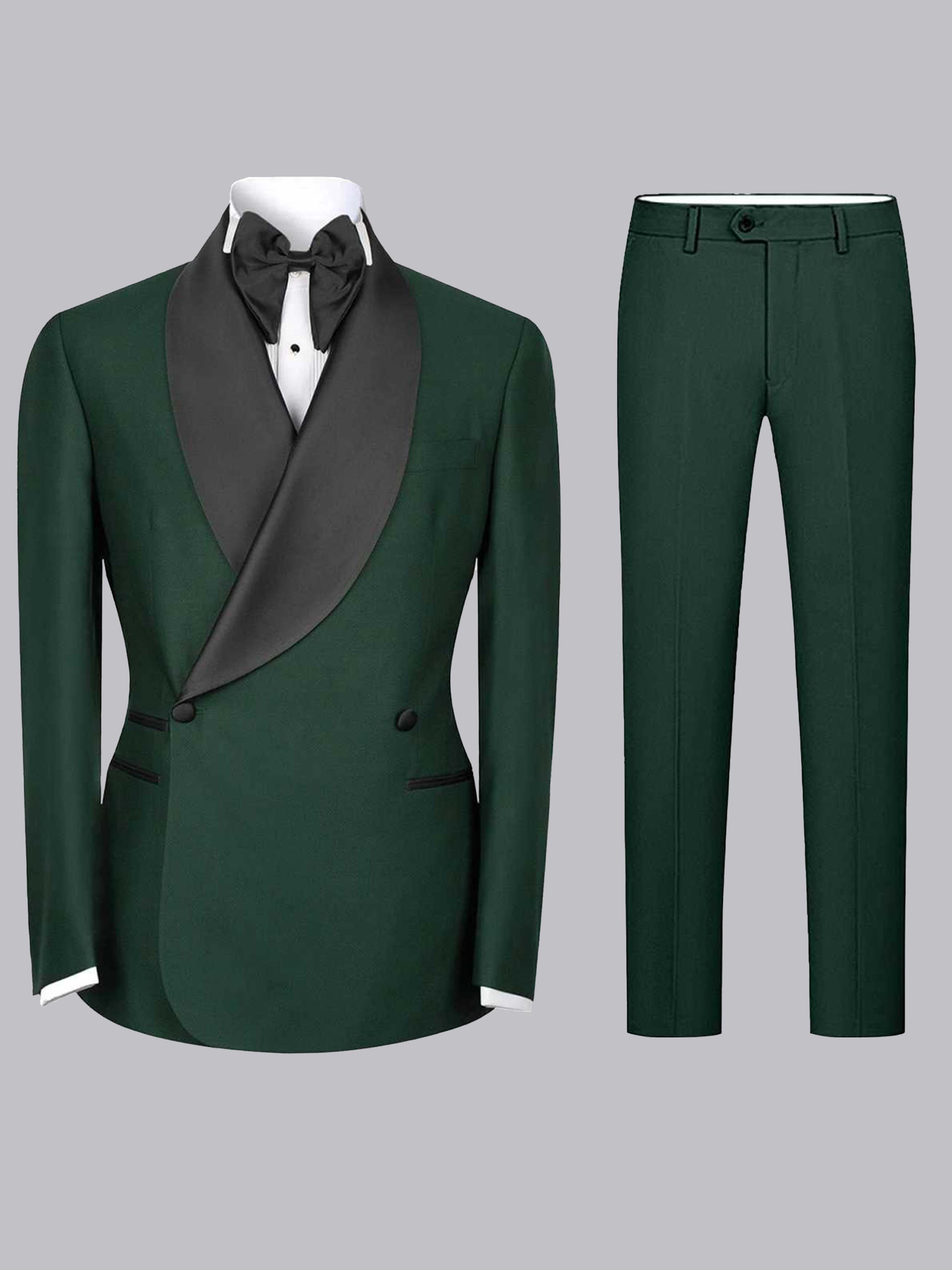 Stylish Patchwork Notch Lapel Suit Men‘s Casual One Button 2 Pieces Set