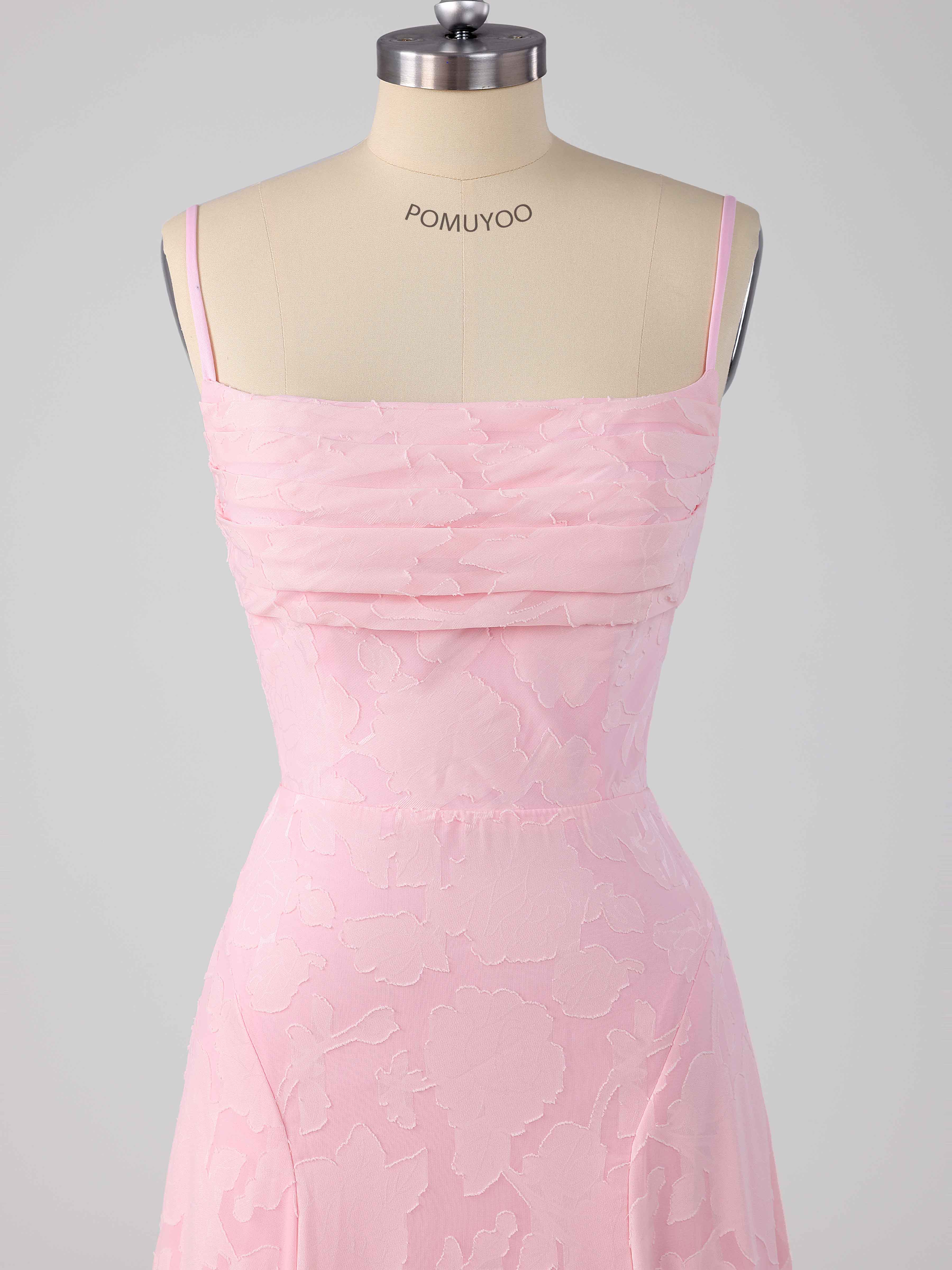 Stylish Cowl Backless Long Floral Lace Occasion Dresses