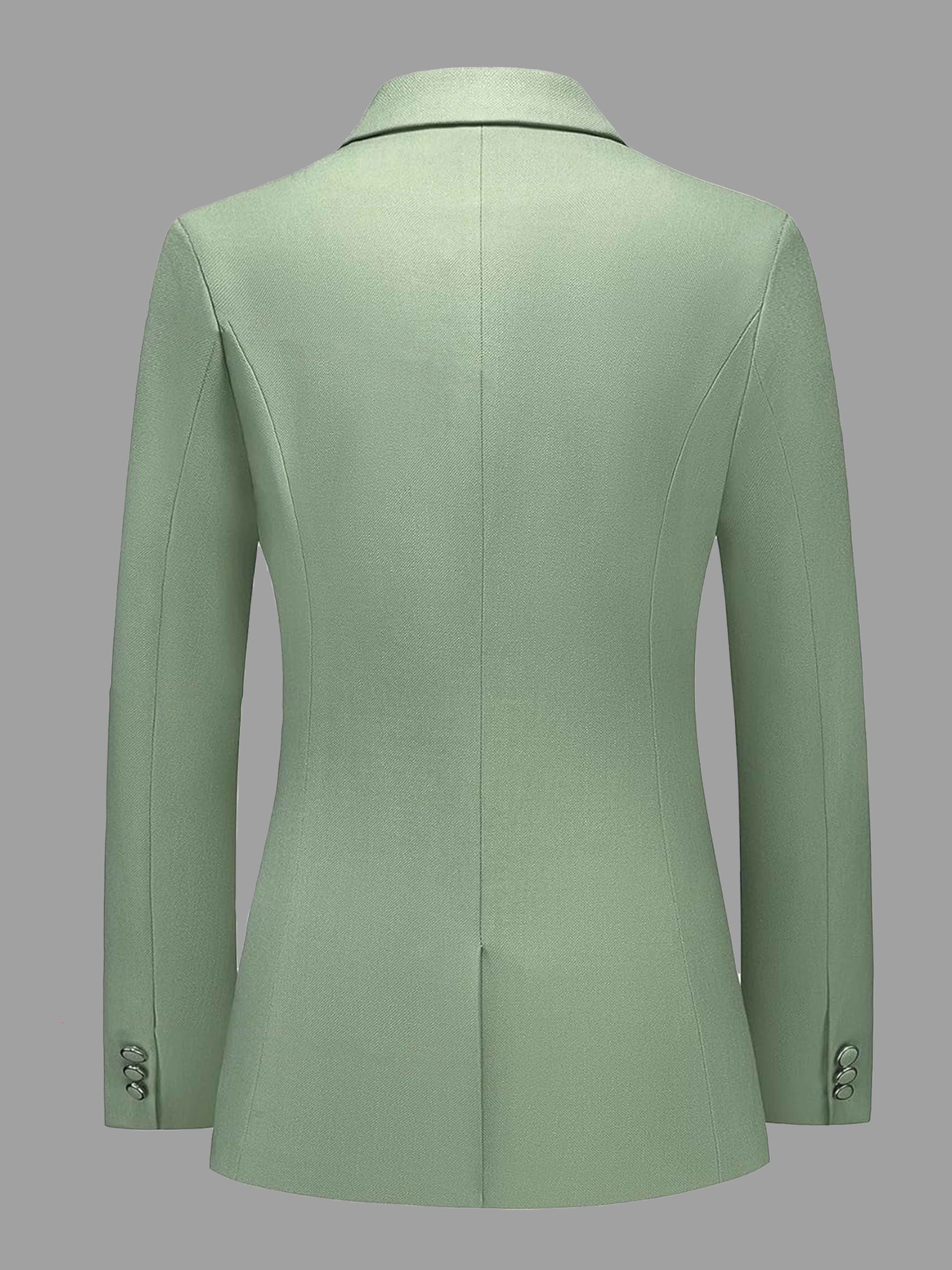 Sleek Women's 2 Pieces Notch Lapel One Button Guest Suit