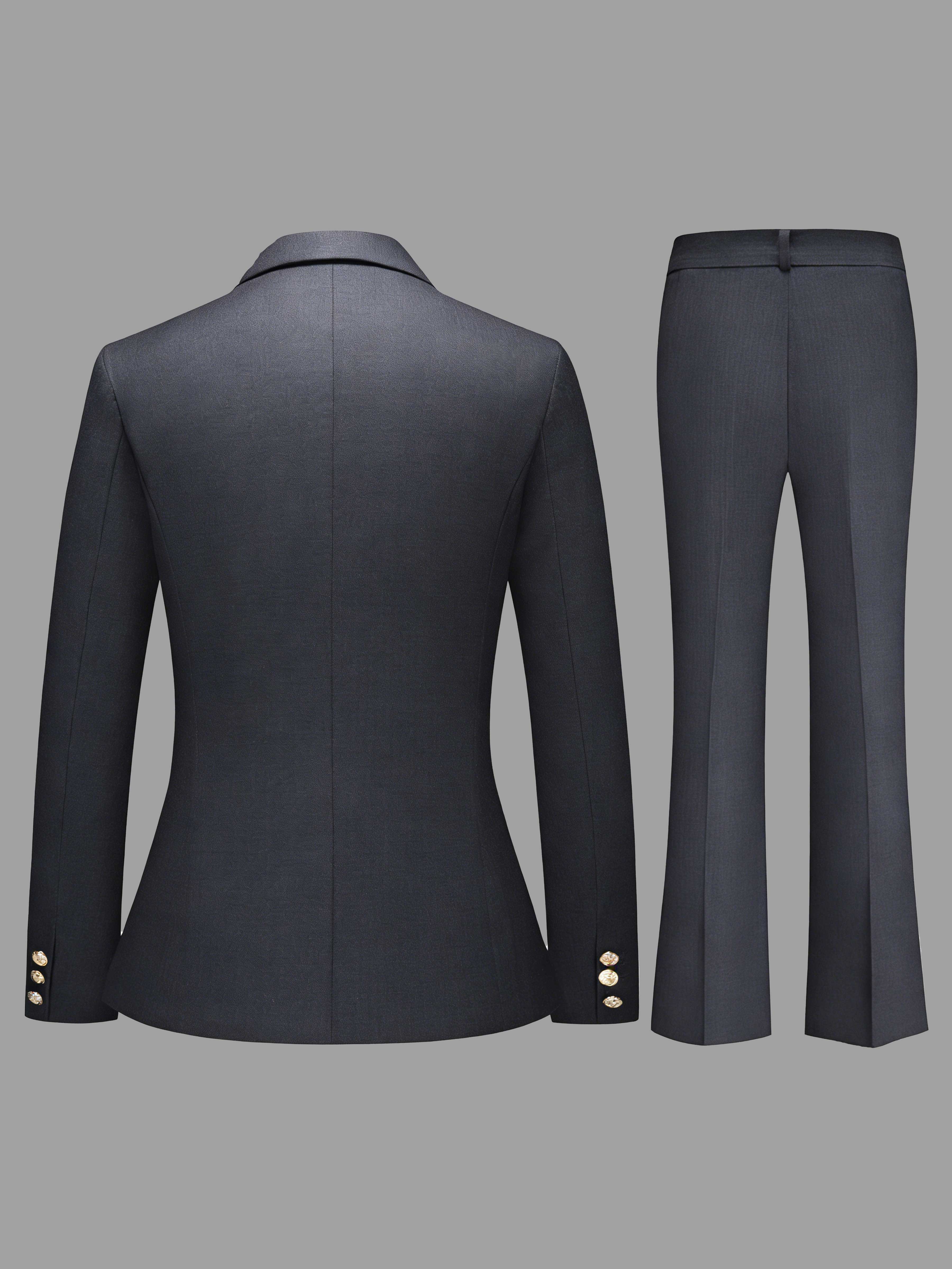Flattering Women's 2 Pieces Single Three Buttons Formal Suit