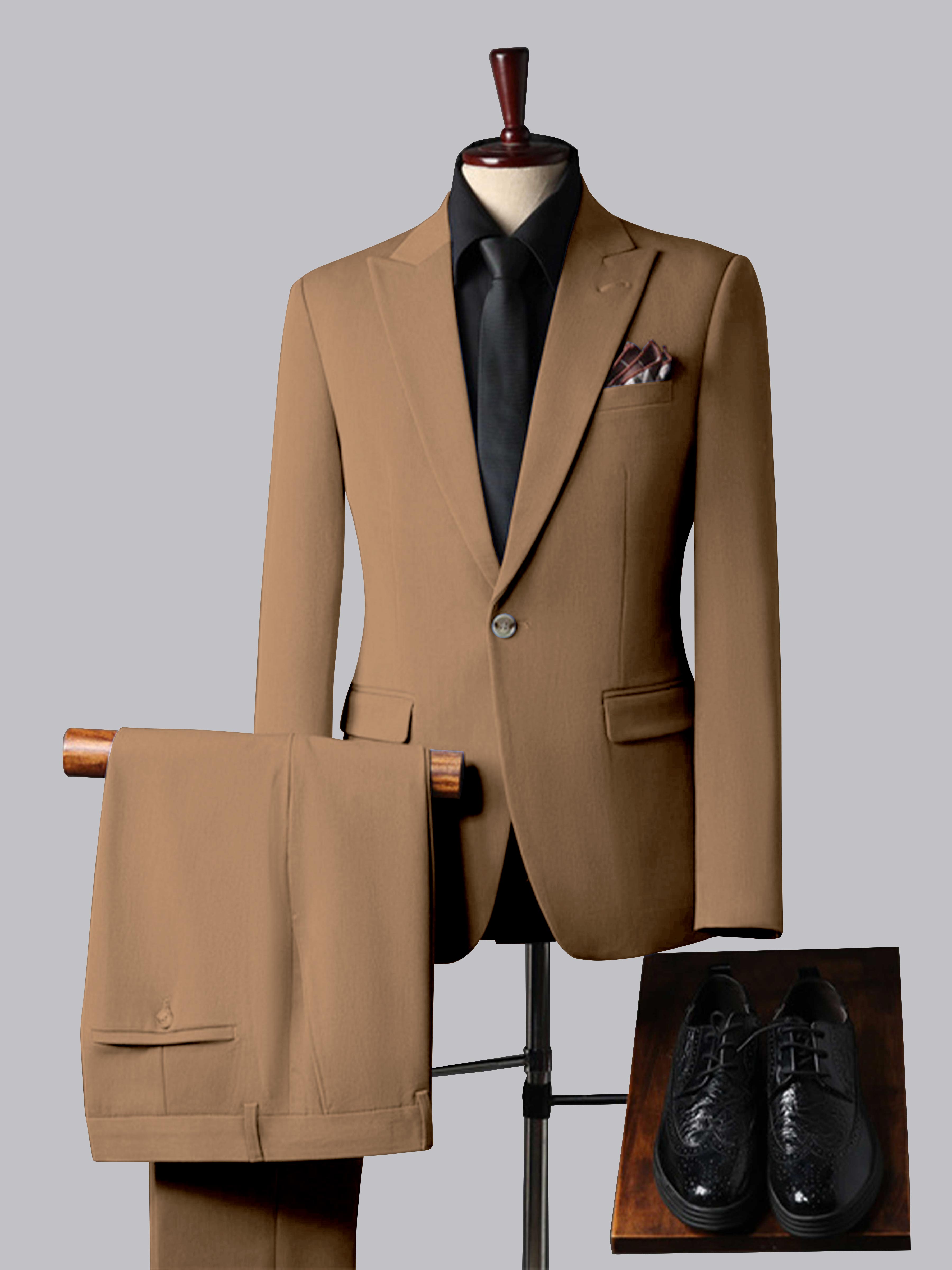 Men's Tailored Fit Single Breasted One-Button 3 Pieces Wedding Suits