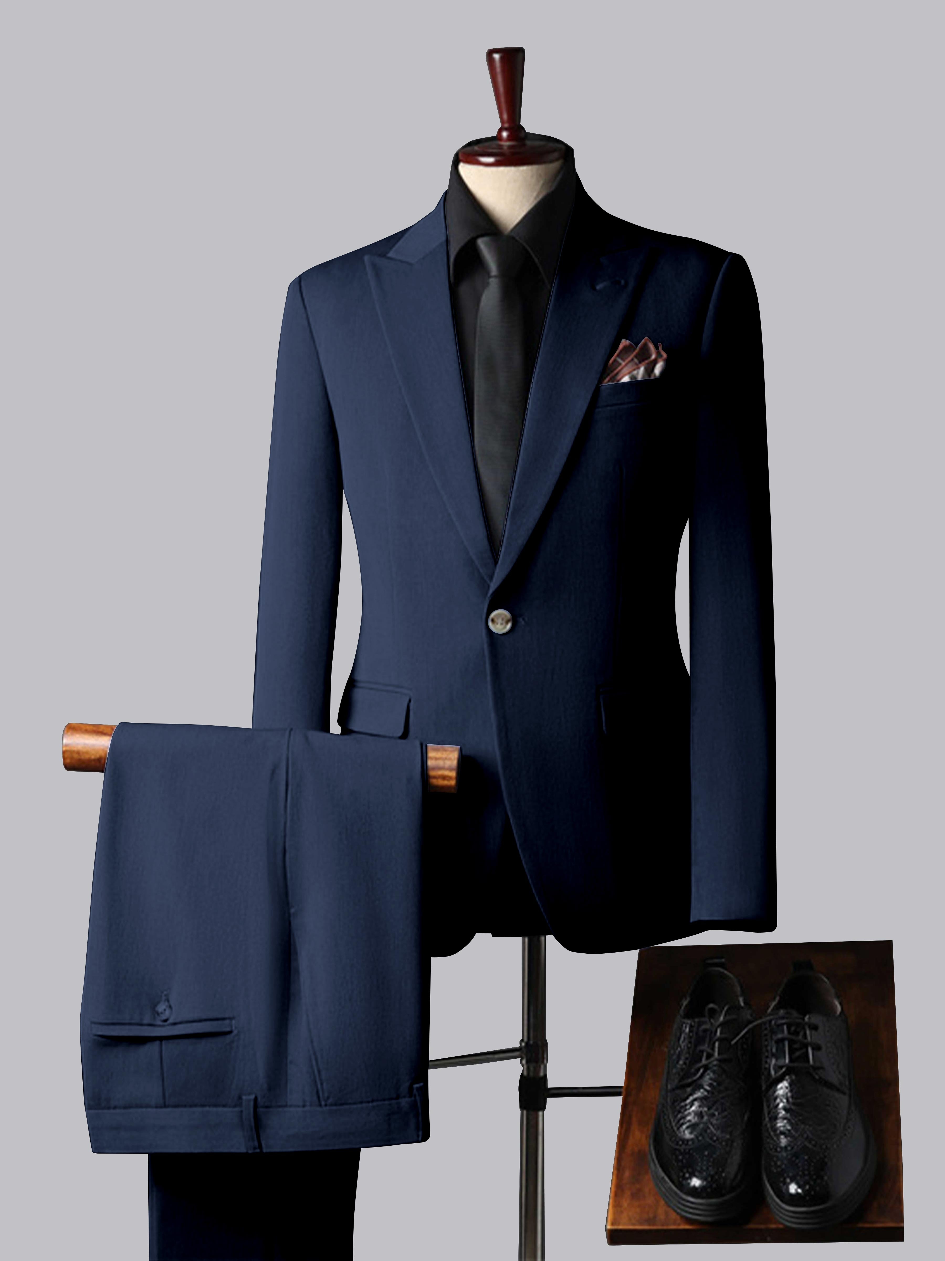 Men's Tailored Fit Single Breasted One-Button 3 Pieces Wedding Suits