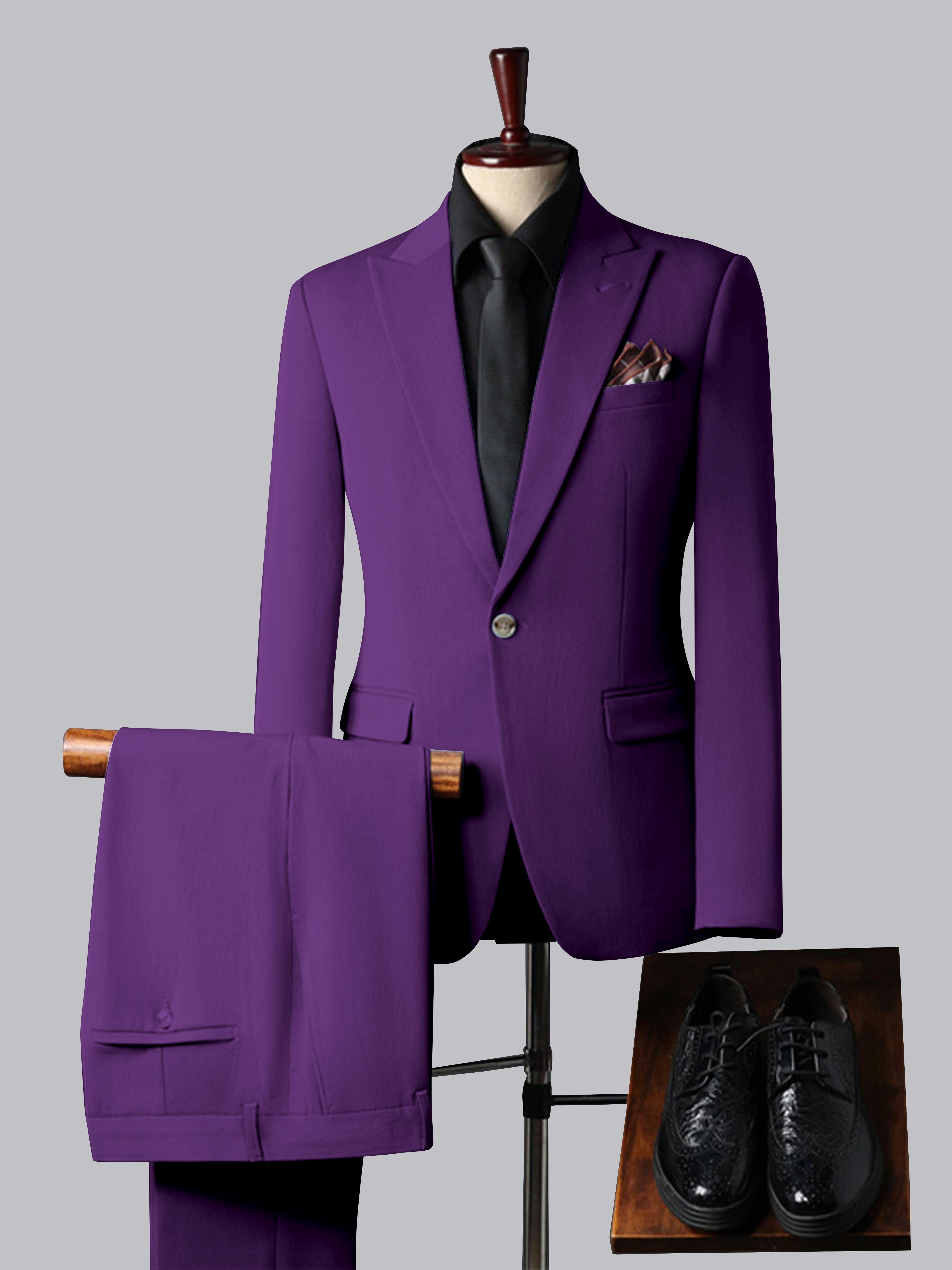 Men's Tailored Fit Single Breasted One-Button 3 Pieces Wedding Suits