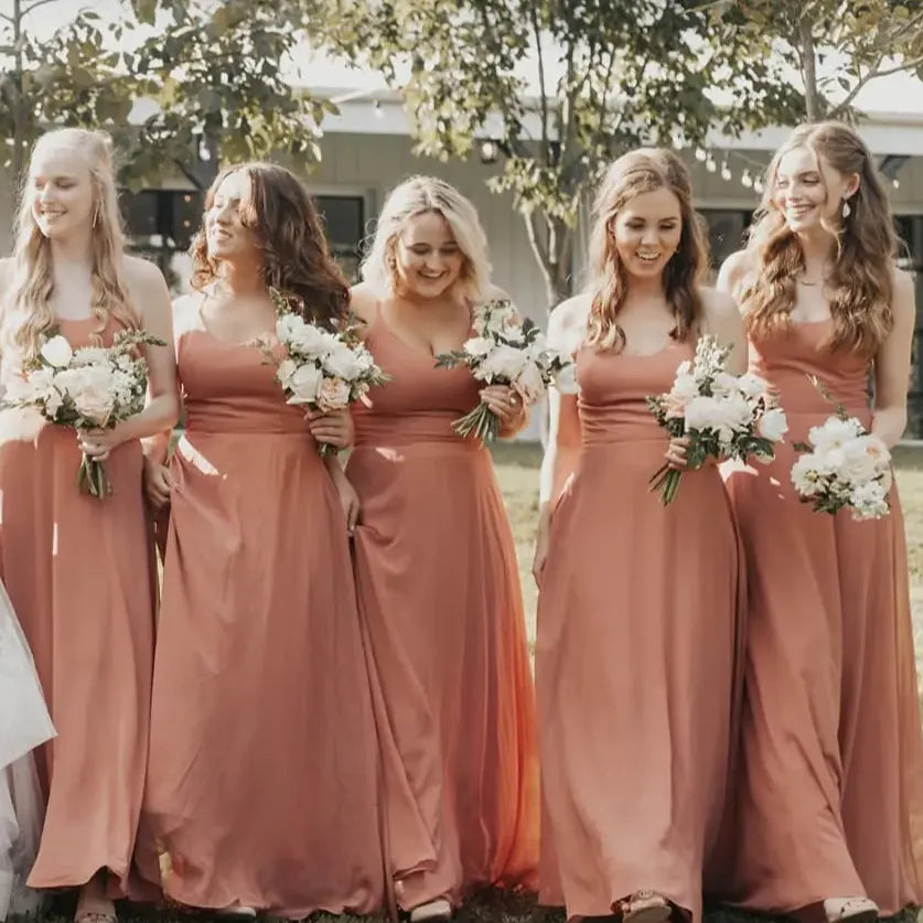 dusty rose bridesmaid dress
