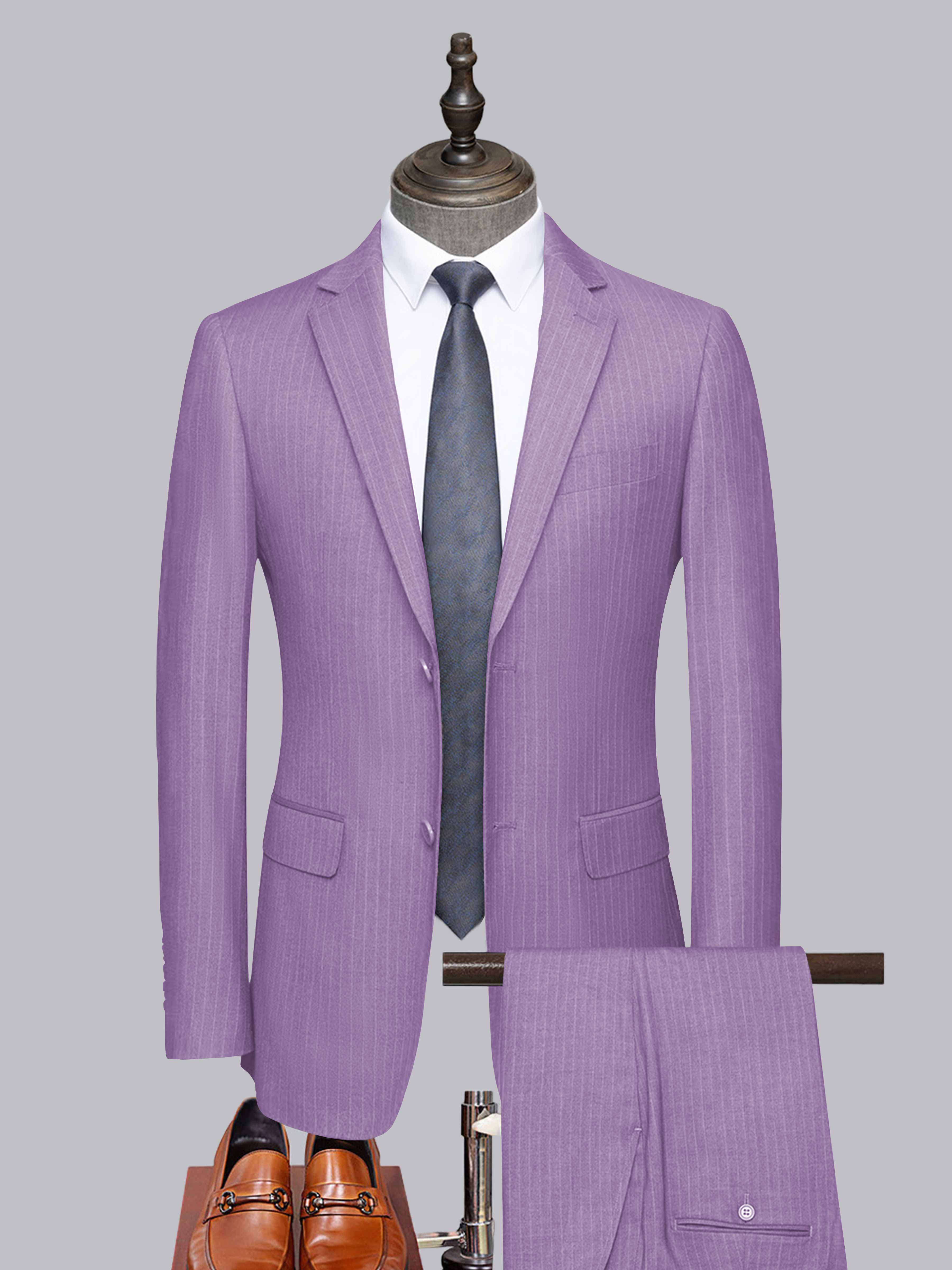 Men's Tailored Fit Two-Buttons 2 Pieces Formal Suits