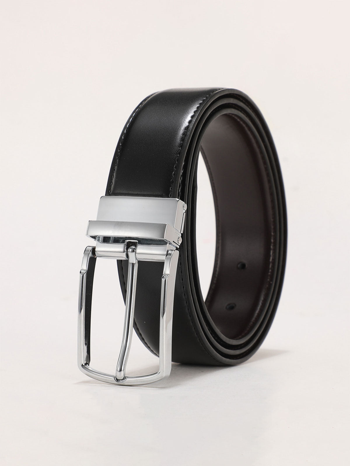 Men's Genuine Leather Automatic Belt, Classic Business Waist Strap