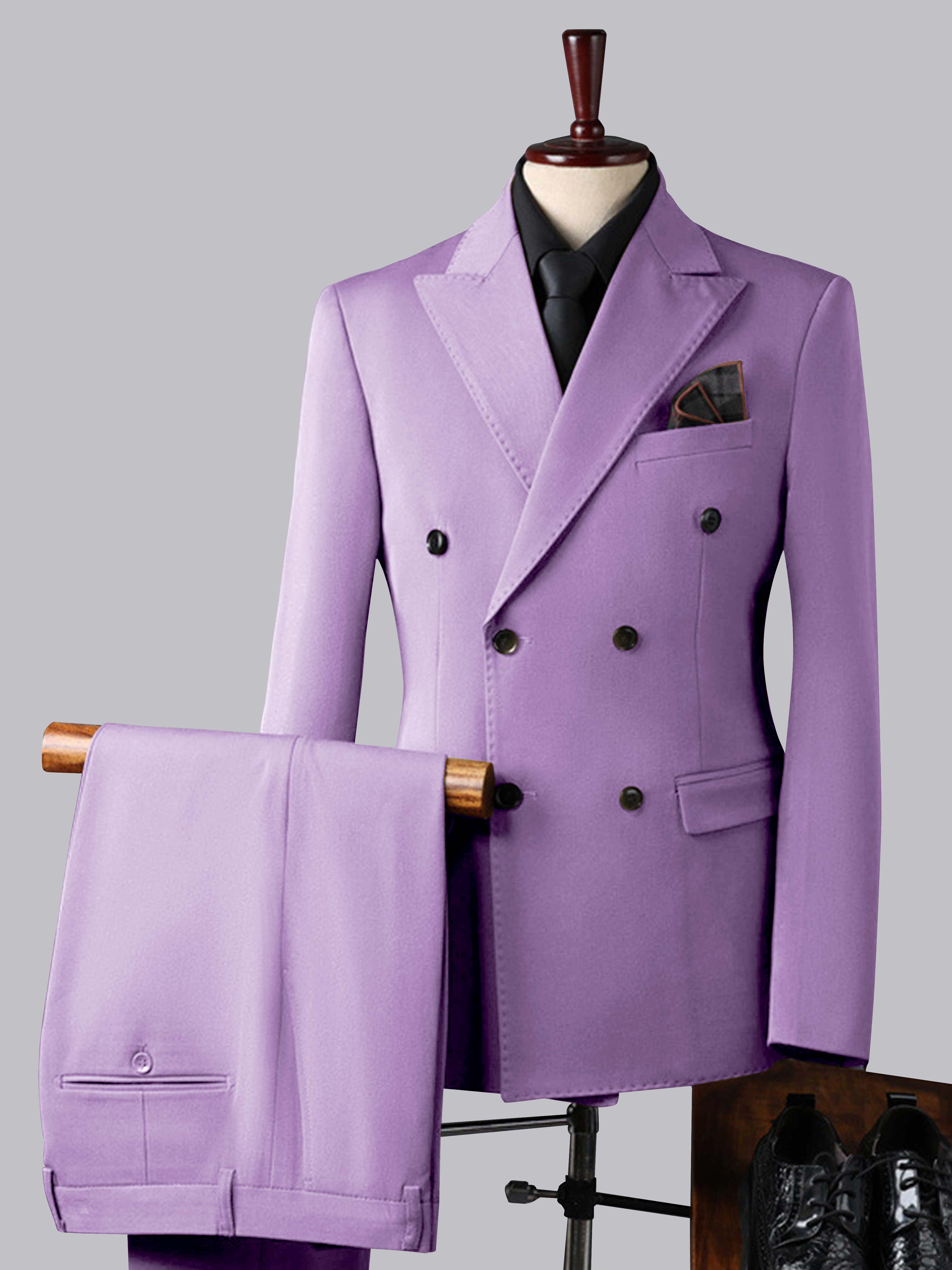 Men's Double Breasted 3 Pieces Wedding Formal Suits