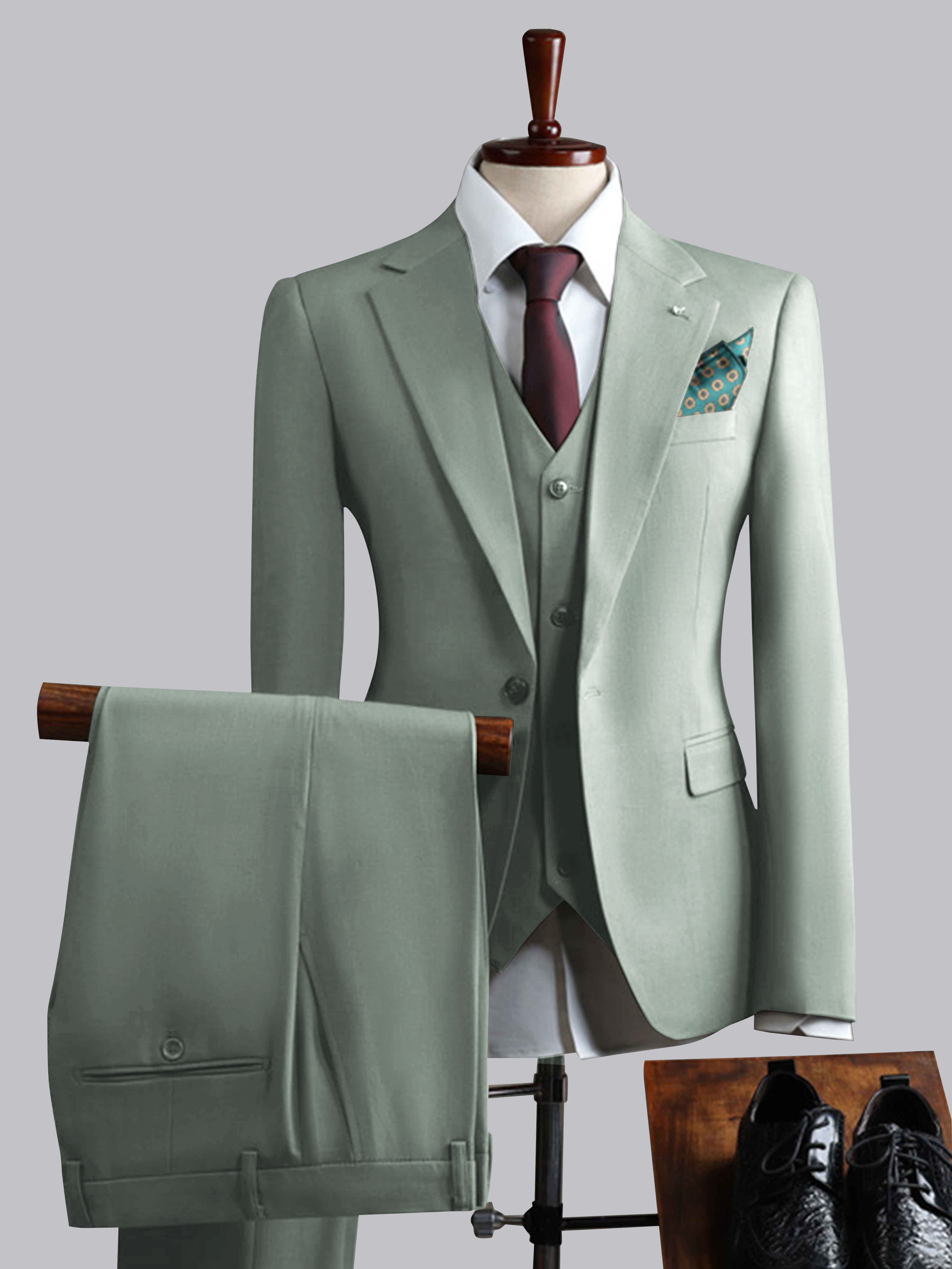 Men's Slim Fit One Button 3 Pieces Formal Suits