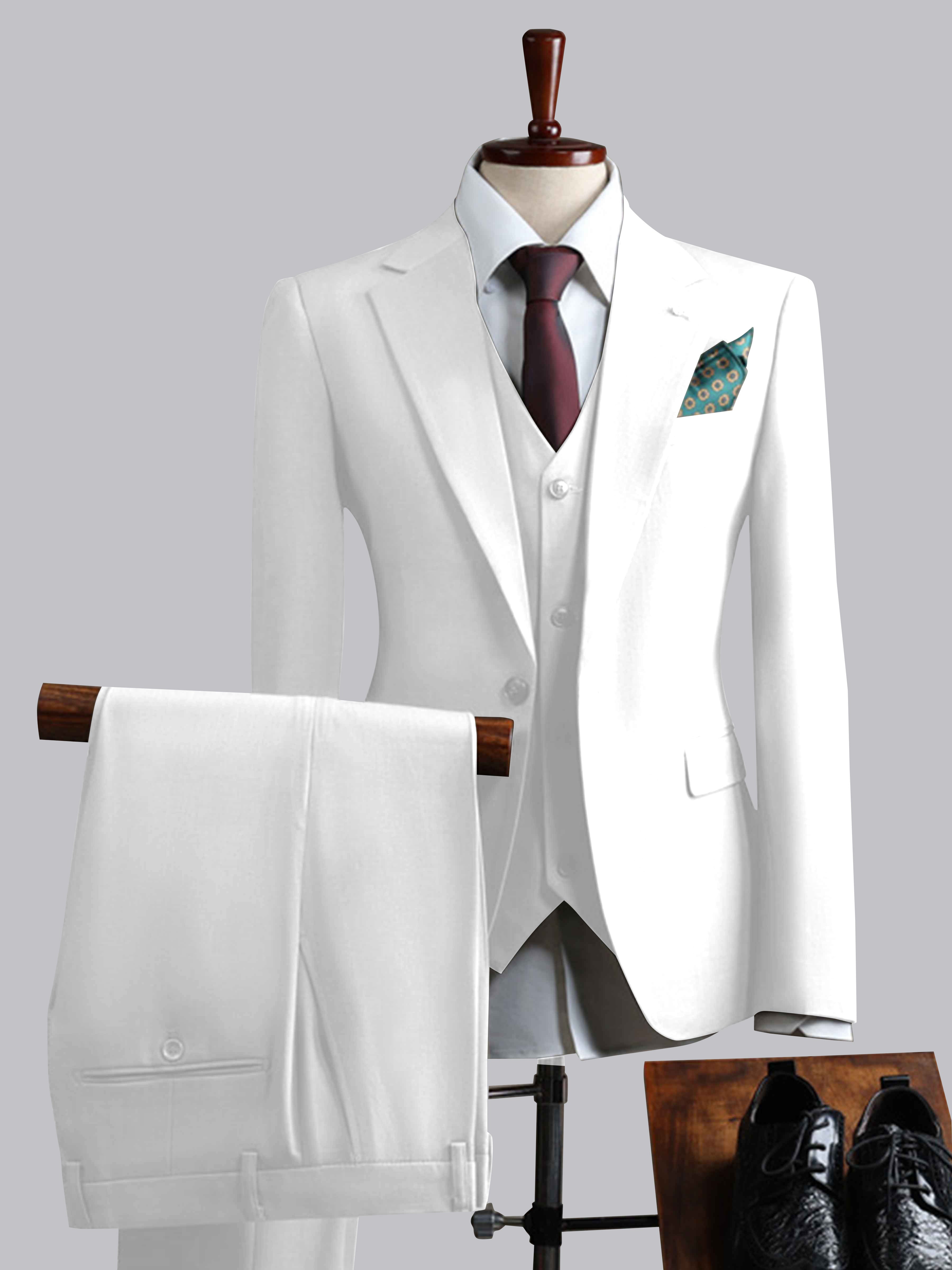 Men's Slim Fit One Button 3 Pieces Formal Suits