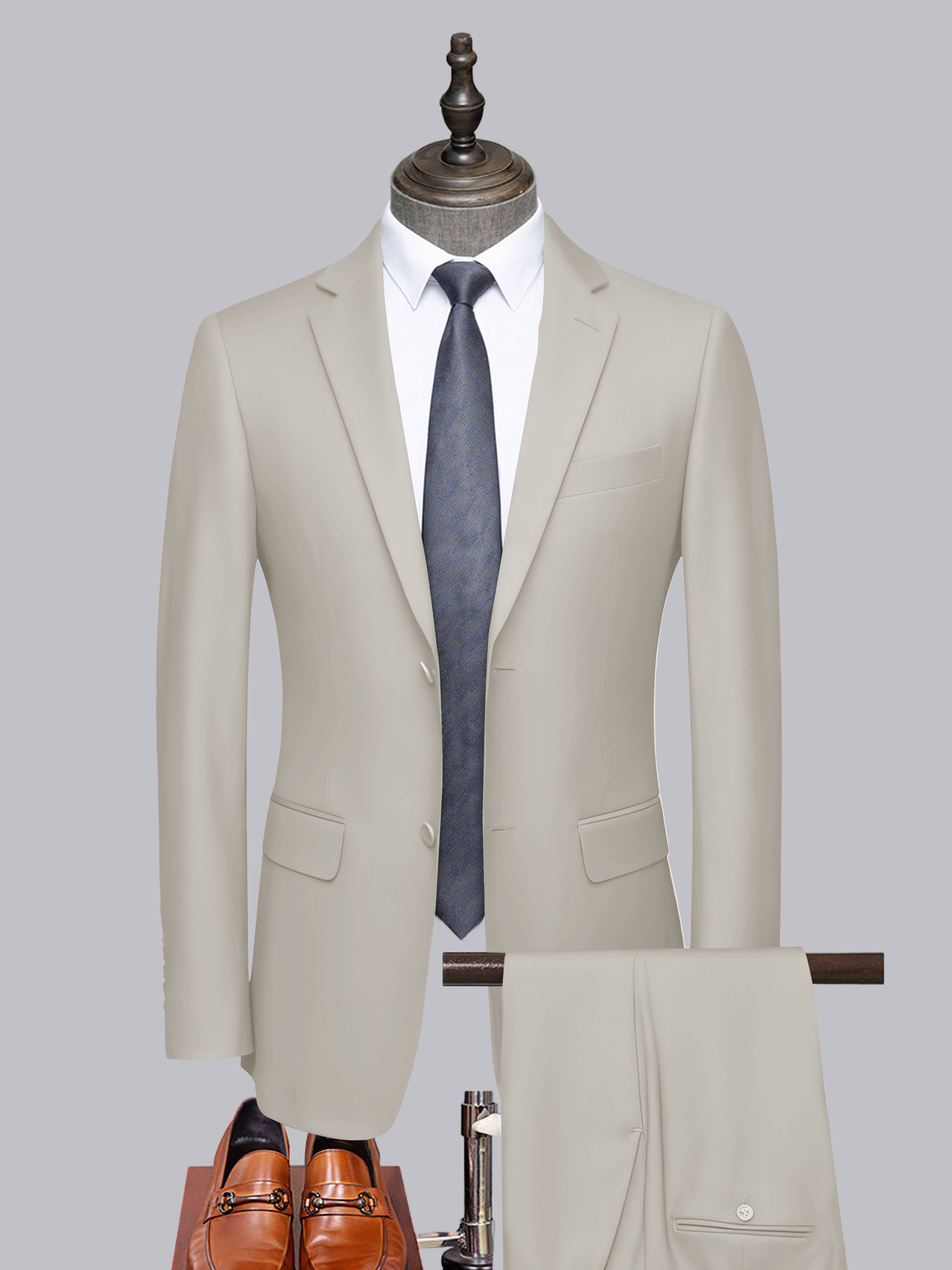 Men's Tailored Fit Two-Buttons 2 Pieces Formal Suits