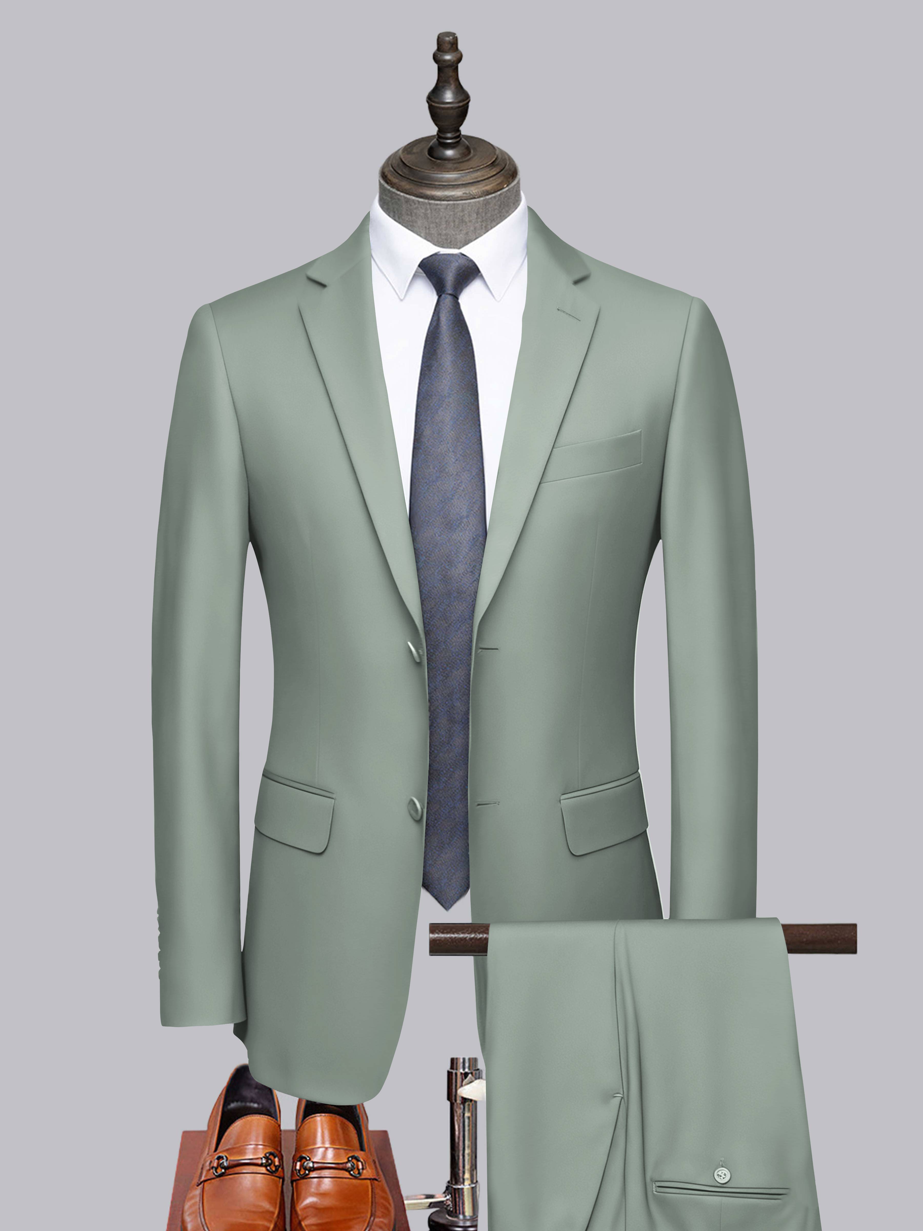 Men's Tailored Fit Two-Buttons 2 Pieces Formal Suits